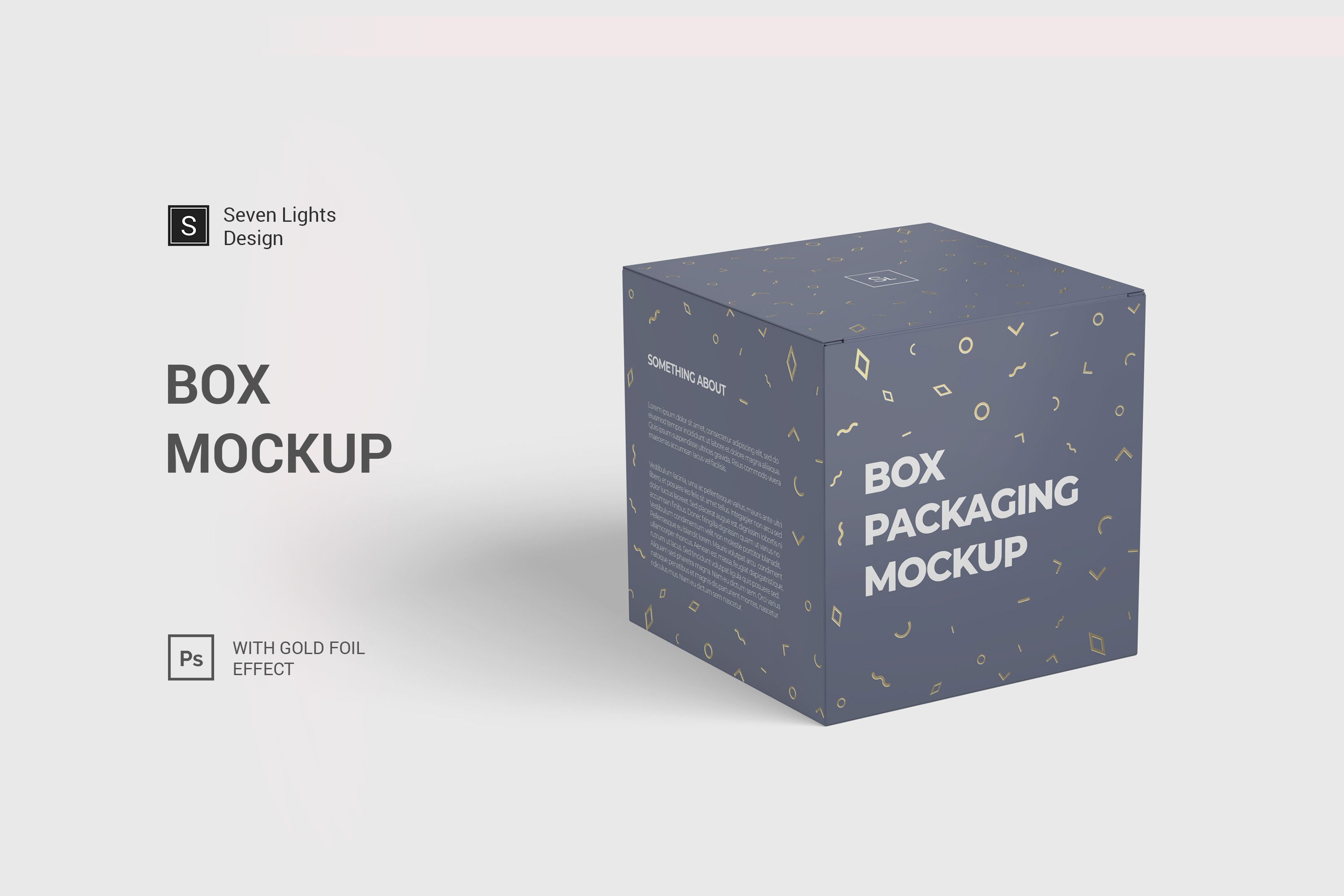 5款方形产品包装纸盒设计展示样机 Box Packaging Mockup_img_2