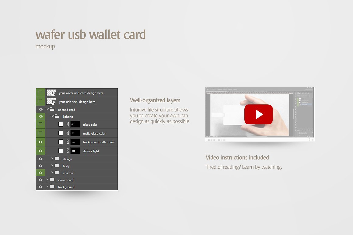 USB钱包卡片外观设计展示样机 Wafer USB Wallet Card Mockup_img_2