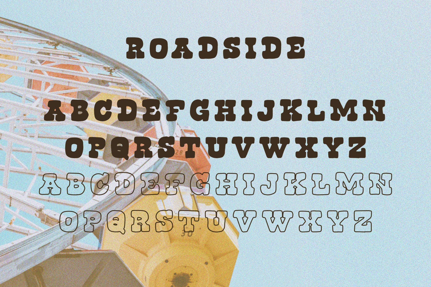 美丽复古怀旧衬线英文字体下载 Roadside Vintage Slab Serif_img_2