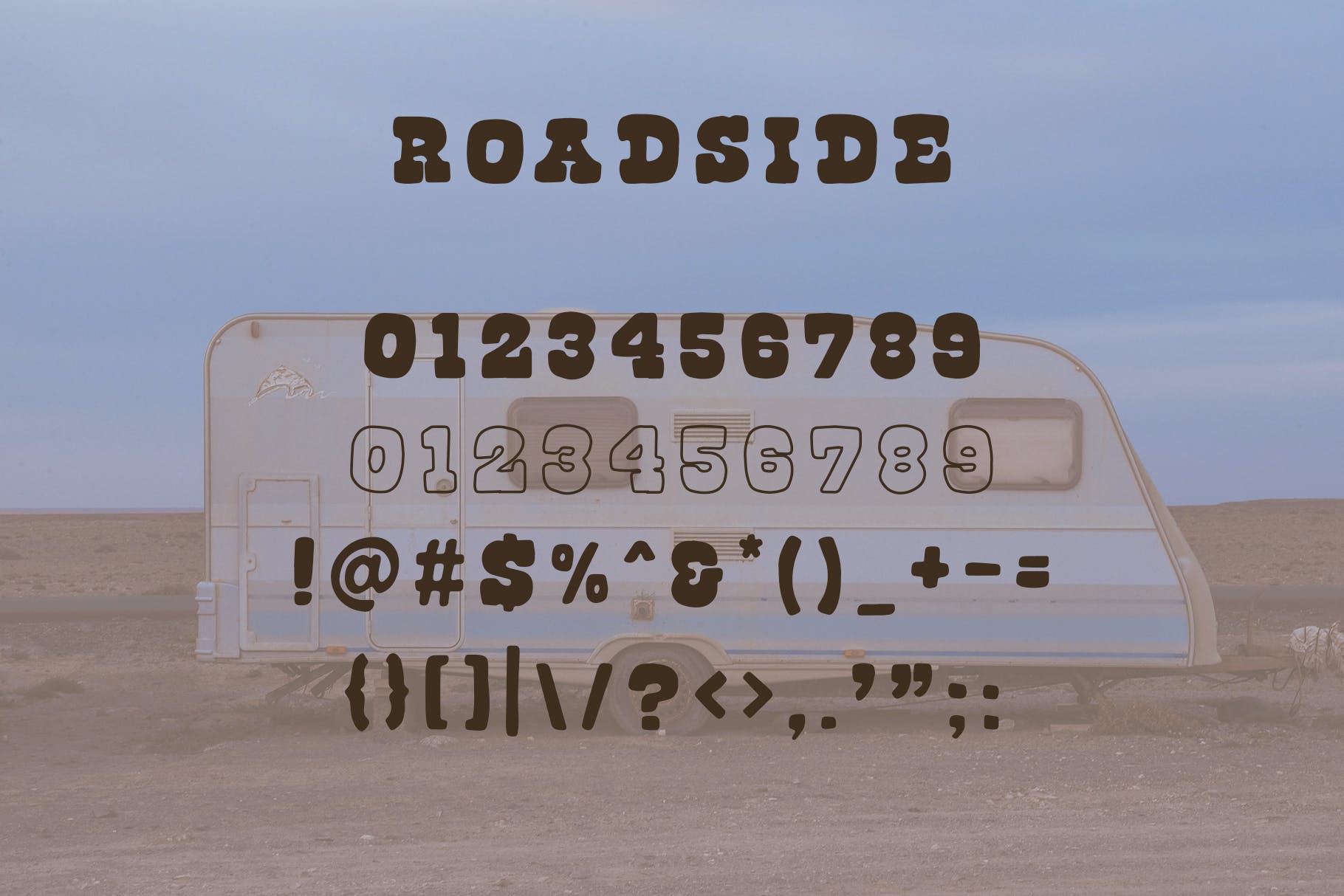 美丽复古怀旧衬线英文字体下载 Roadside Vintage Slab Serif_img_2
