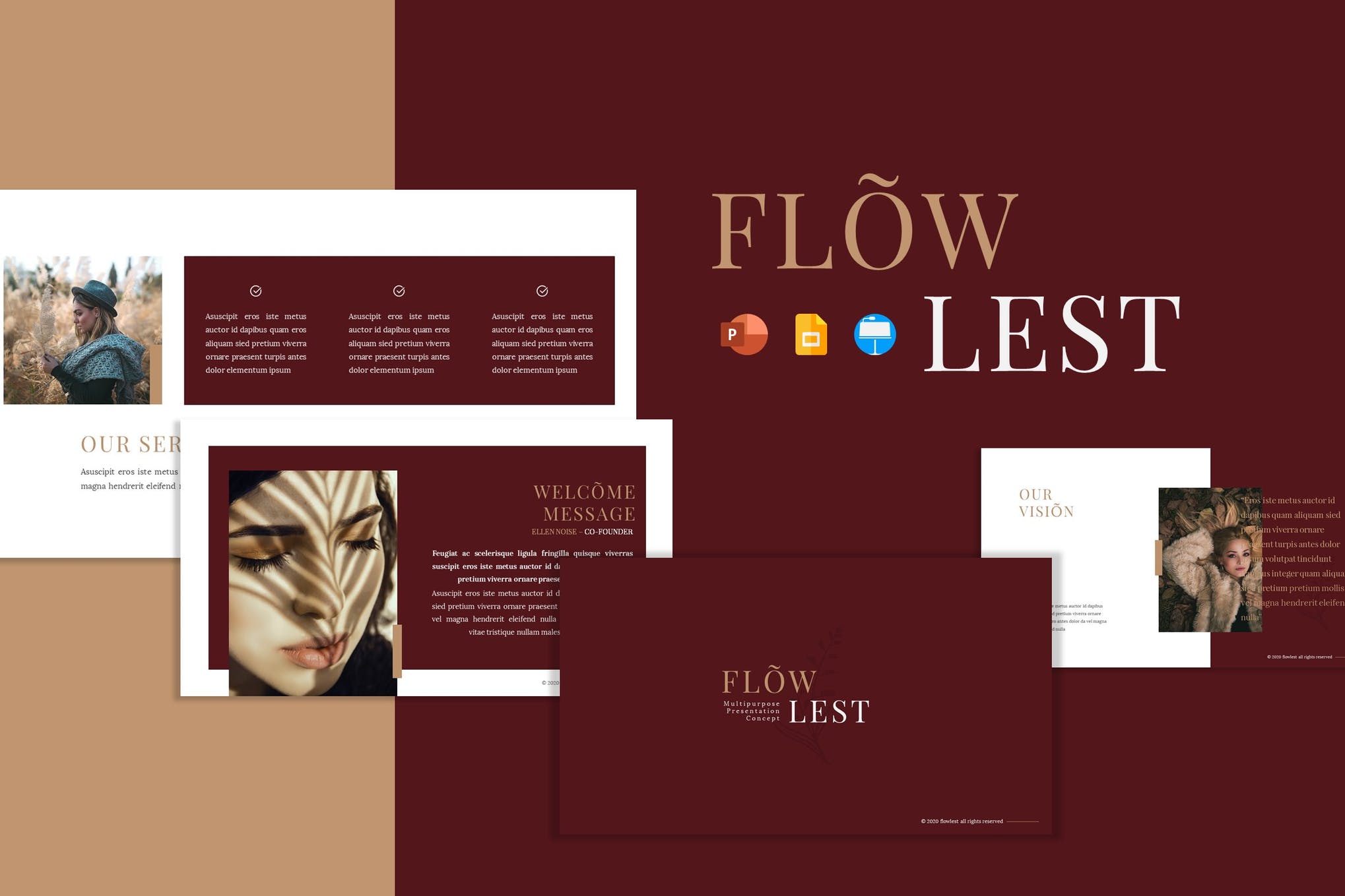 多用途服装营销策划案演示文稿设计模板 Flowlest - Presentation Template_img_2