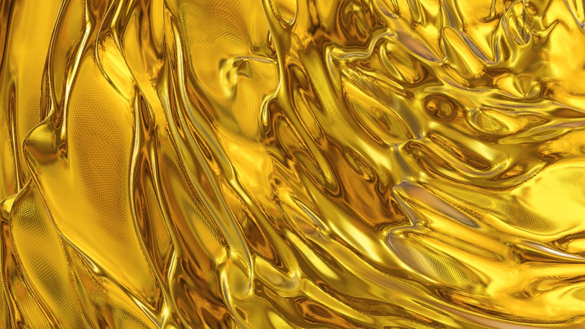 6款高清金色带纹理波浪背景素材 Gold Backgrounds_img_2