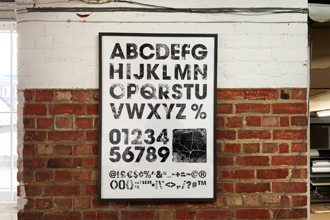高清木纹字母符号背景纹理素材 Wood Grain Type_img_2
