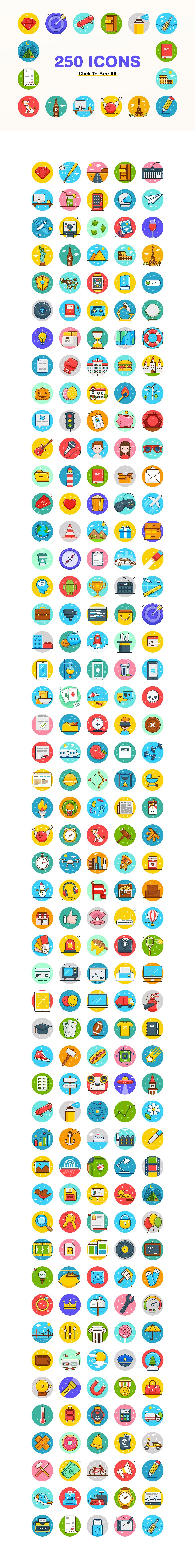 1730+高品质APP应用动画设计矢量图标素材 Complete Pixelbuddha Icons Bundle_img_2