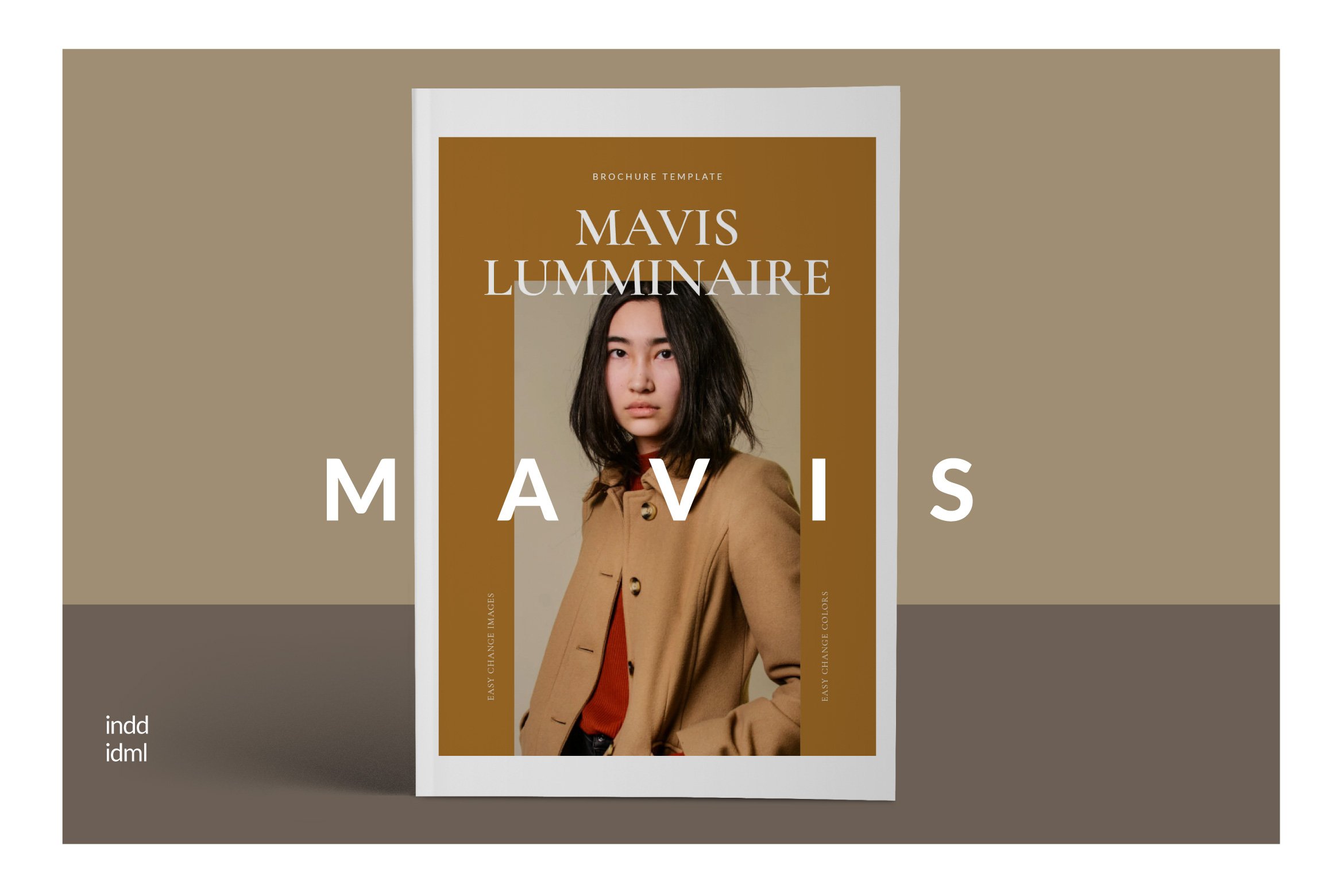 时尚设计作品集目录画册INDD模板 MAVIS - Magazine Fashion_img_2