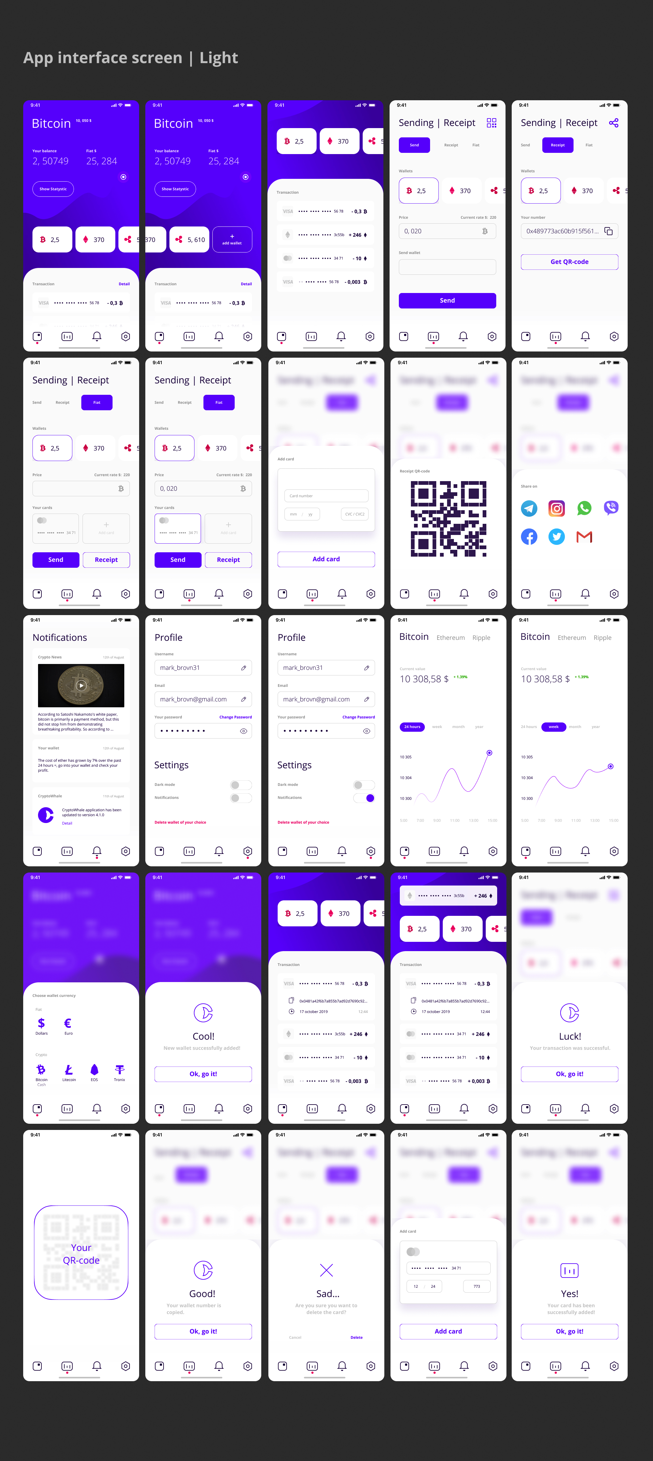 加密电子钱包主题iOS APP应用UI套件 WhaleCrypto | UI kit_img_2