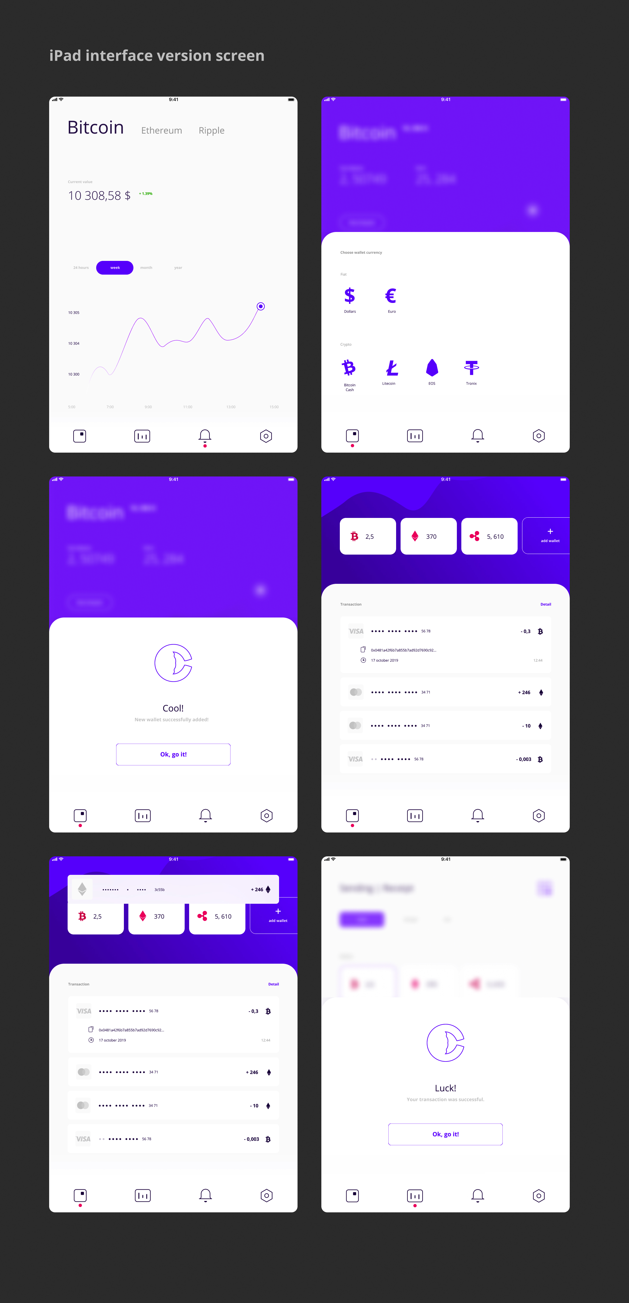 加密电子钱包主题iOS APP应用UI套件 WhaleCrypto | UI kit_img_2