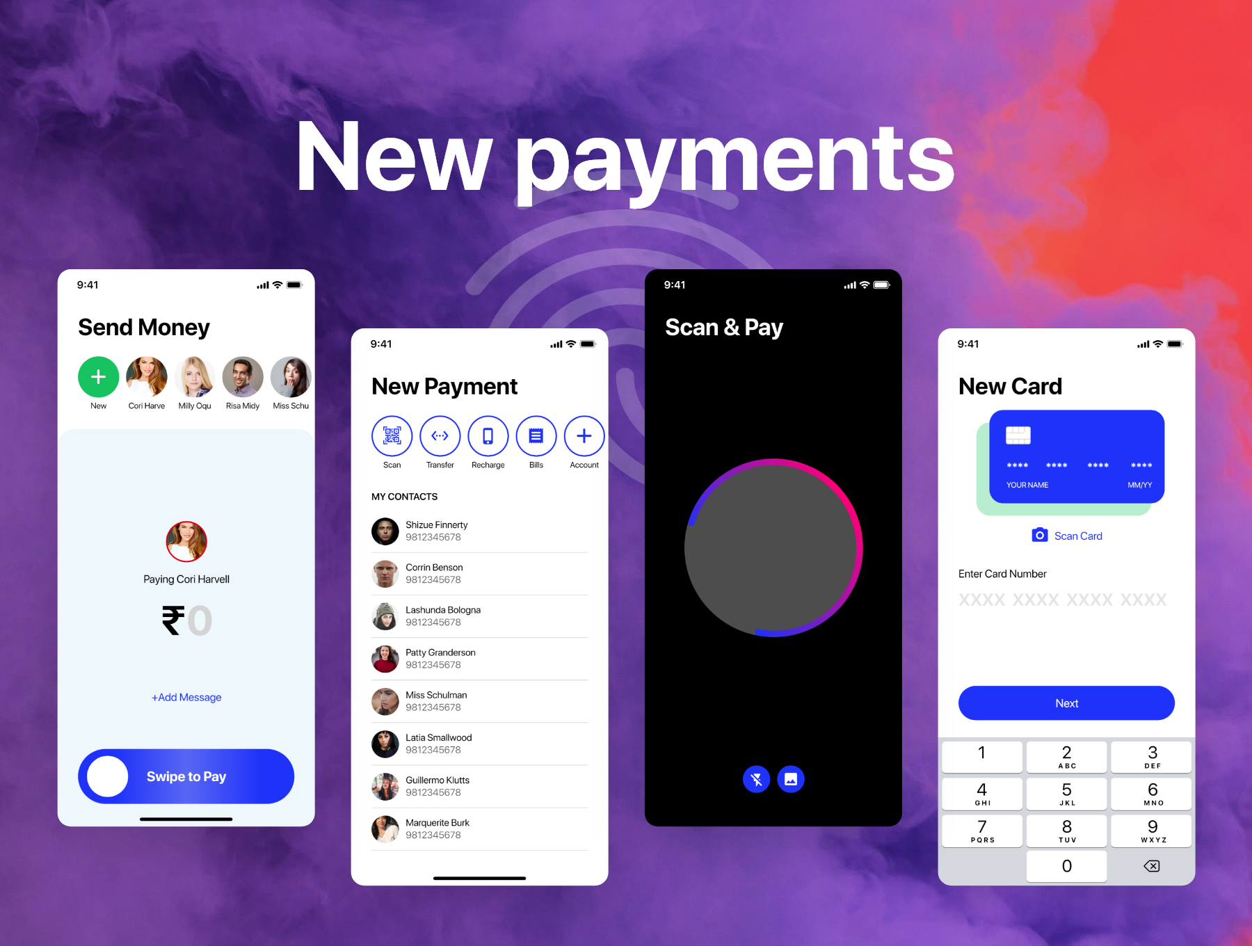 付款支付电子钱包APP应用设计UI套件 Payment Wallet App UI Kit_img_2