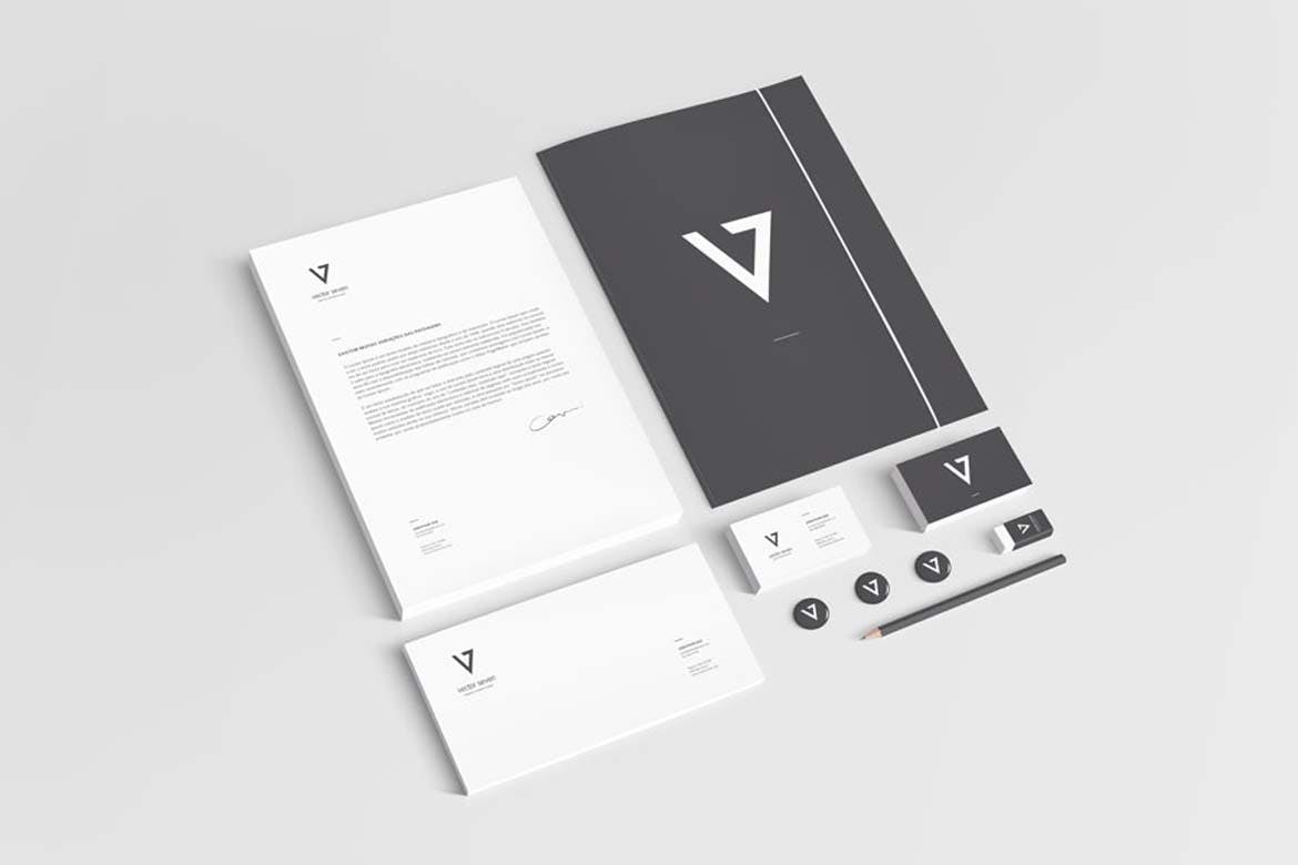 10款品牌VI设计办公用品展示样机模板 Branding / Identity Mockup 2_img_2