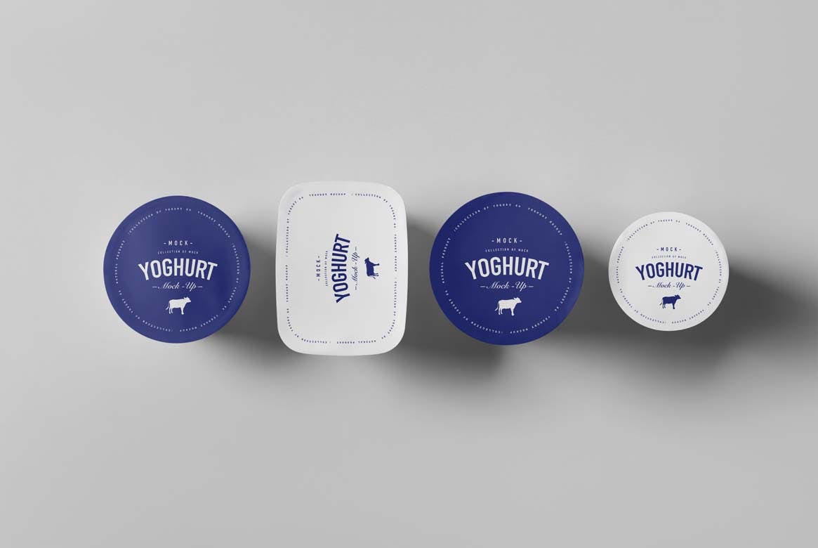 8款酸奶杯外观设计展示样机模板 Yoghurt Cup Mockup 2_img_2