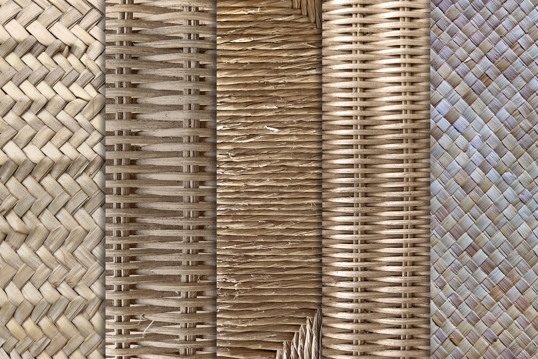 10款高清复古做旧柳条藤条背景纹理素材 Wicker & Rattan Textures x10_img_2