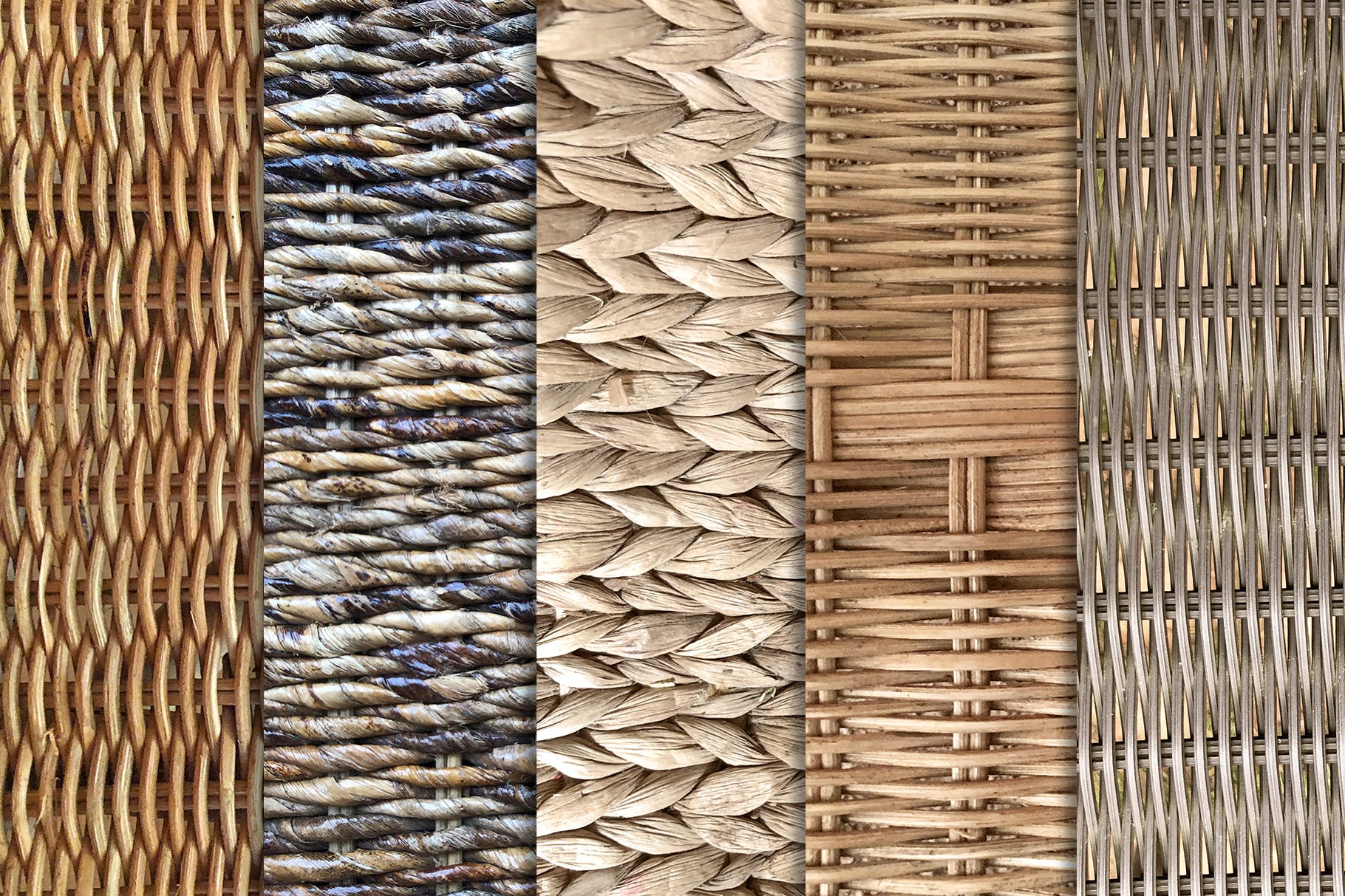 10款高清复古做旧柳条藤条背景纹理素材 Wicker & Rattan Textures x10_img_2