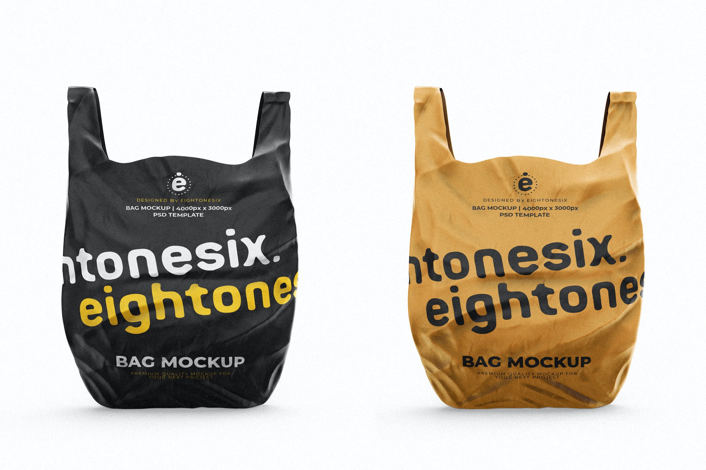 塑料袋设计展示样机模板 Plastic Bag Mockup Template_img_2