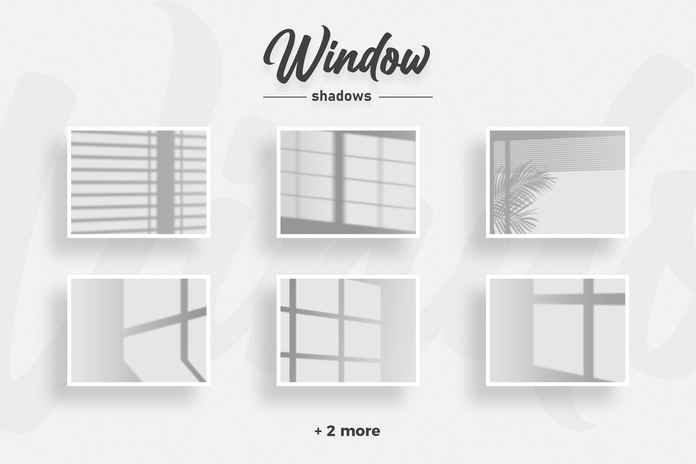 16款文艺窗户阴影PS叠加层设计素材 Windows Shadow Overlays_img_2
