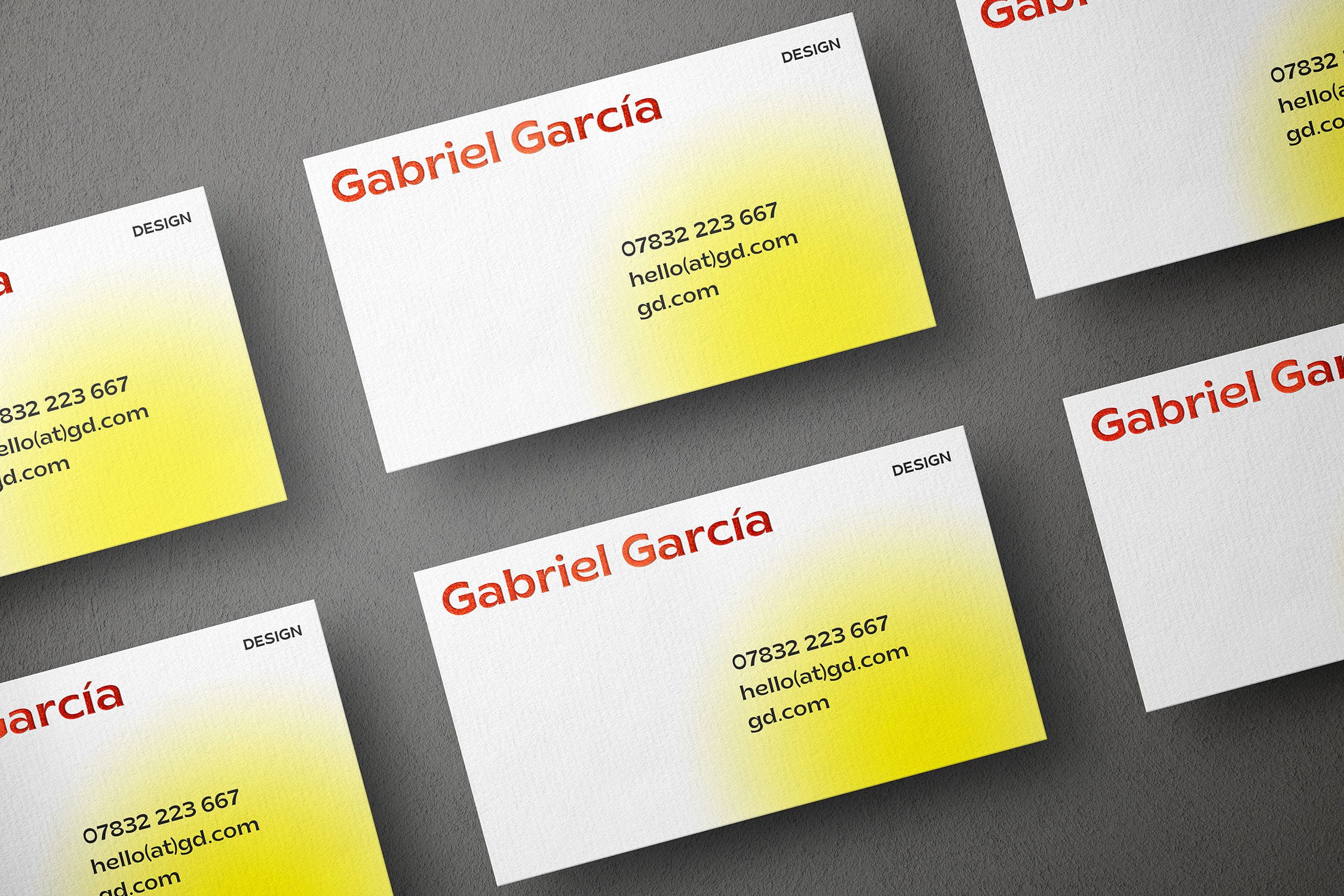 高品质商务名片设计展示样机 Highlights Business Card Mockup_img_2