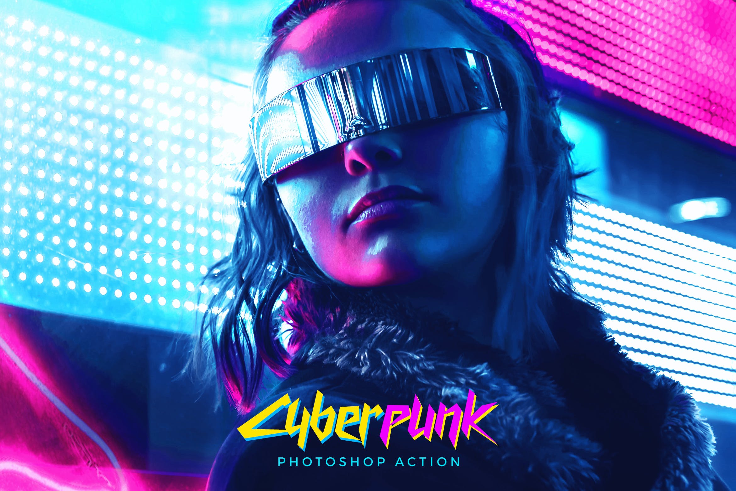 赛博朋克风照片处理特效Photoshop动作 CyberPunk Photoshop Action_img_2