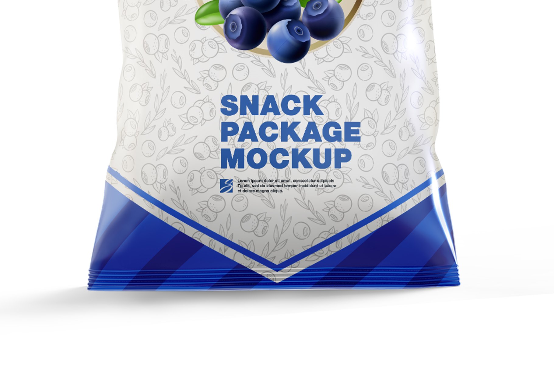 食品小零食塑料袋包装设计展示样机 Snack Mockup_img_2