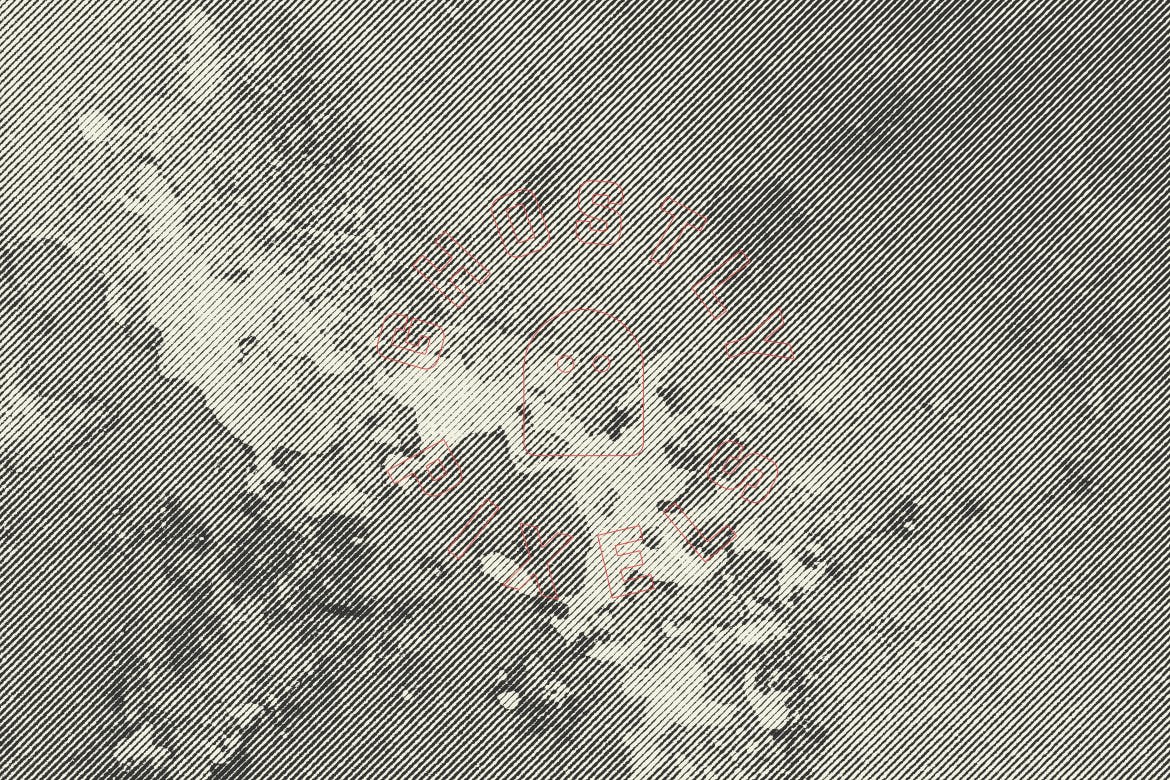复古半色调大理石纹理矢量素材 Vintage Halftone Marble Textures_img_2