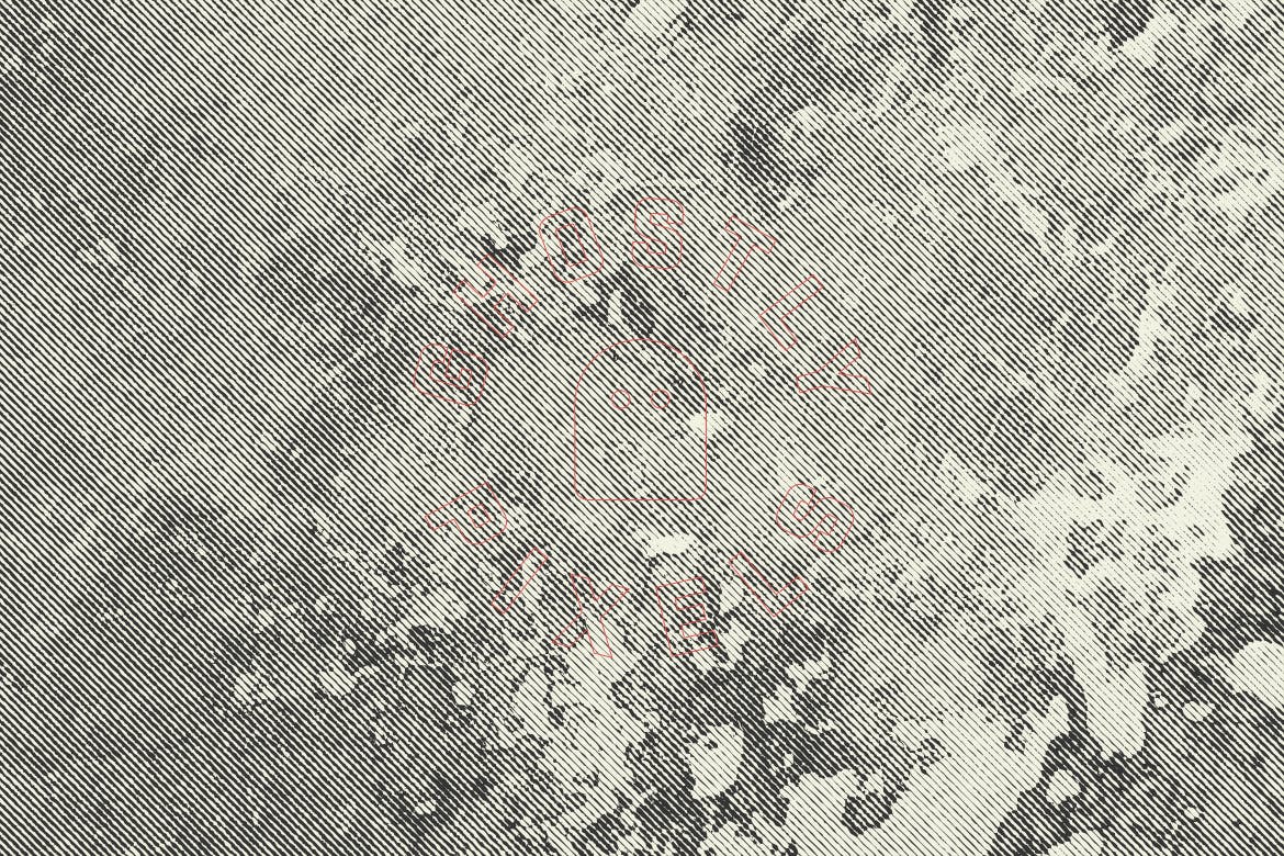 复古半色调大理石纹理矢量素材 Vintage Halftone Marble Textures_img_2
