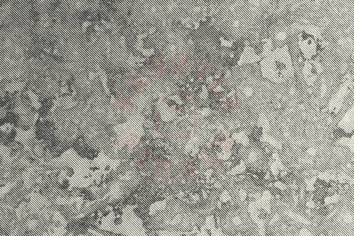 复古半色调大理石纹理矢量素材 Vintage Halftone Marble Textures_img_2