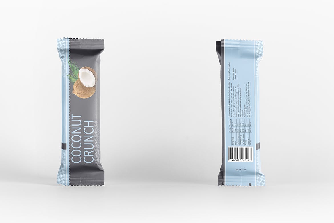 18个巧克力棒塑料包装袋设计展示样机 Chocolate Bar Packaging Mockup_img_2