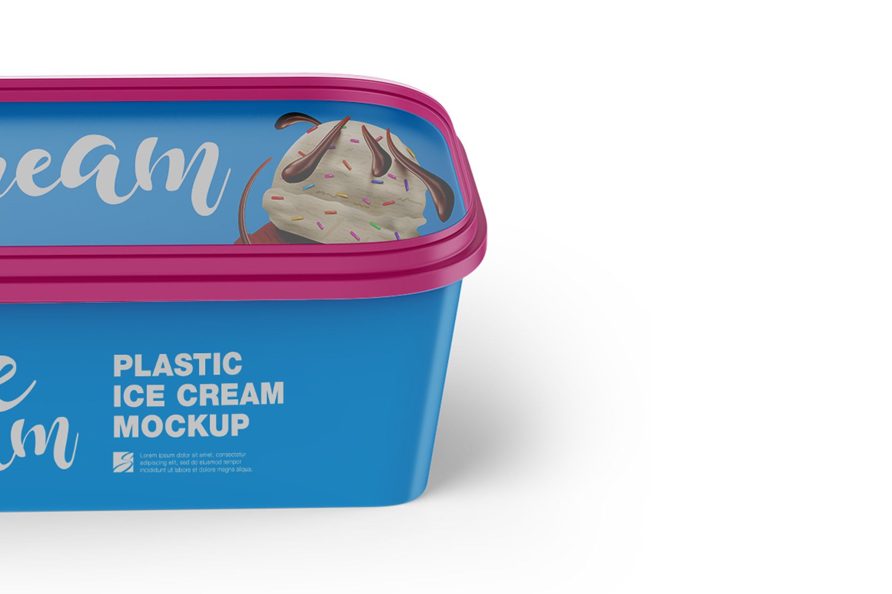 冰淇淋桶外观设计展示样机 Ice Cream Mockup_img_2