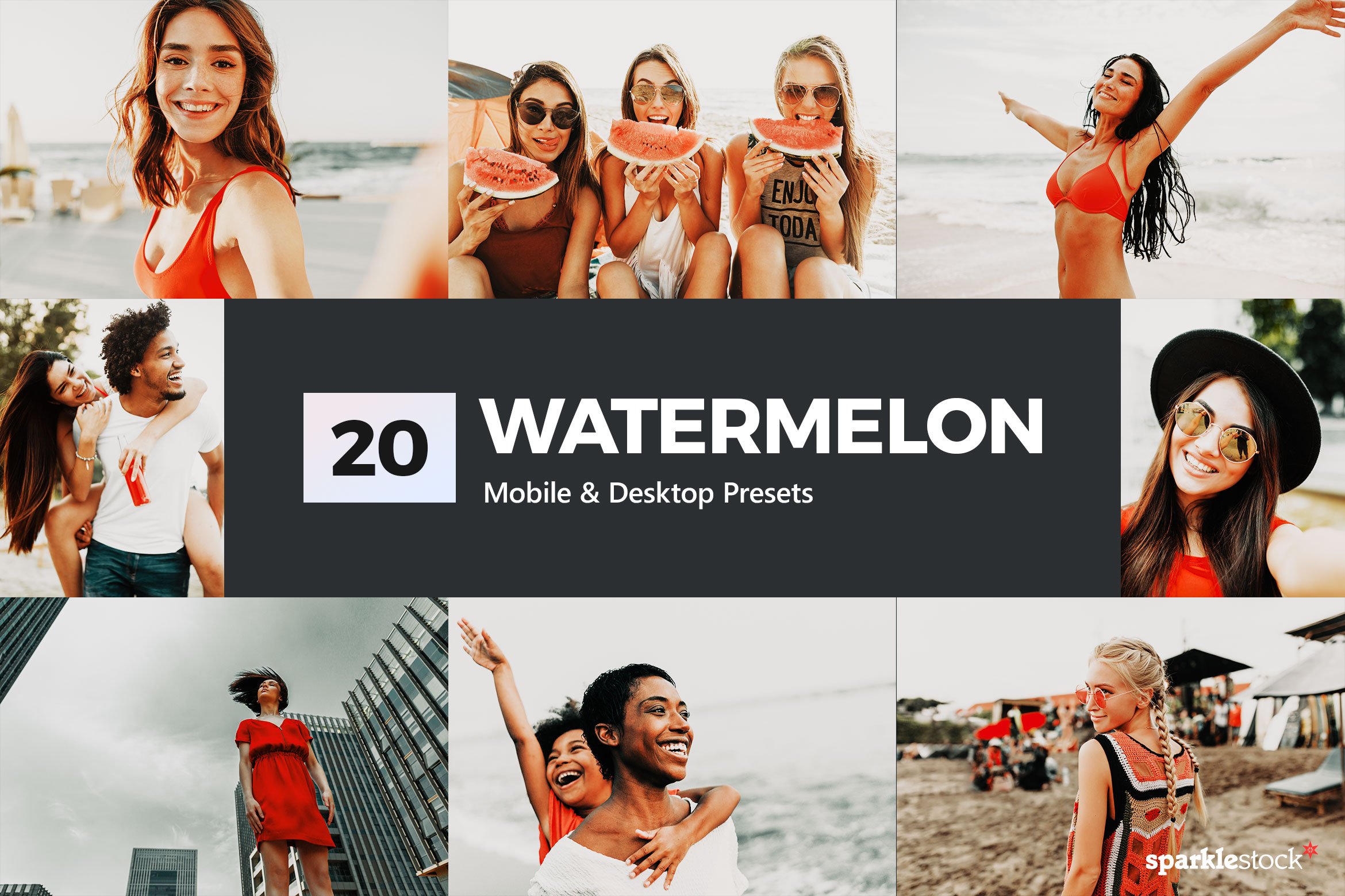 20款西瓜红色调效果照片处理LR预设模板 20 Watermelon Lightroom Presets LUTs_img_2