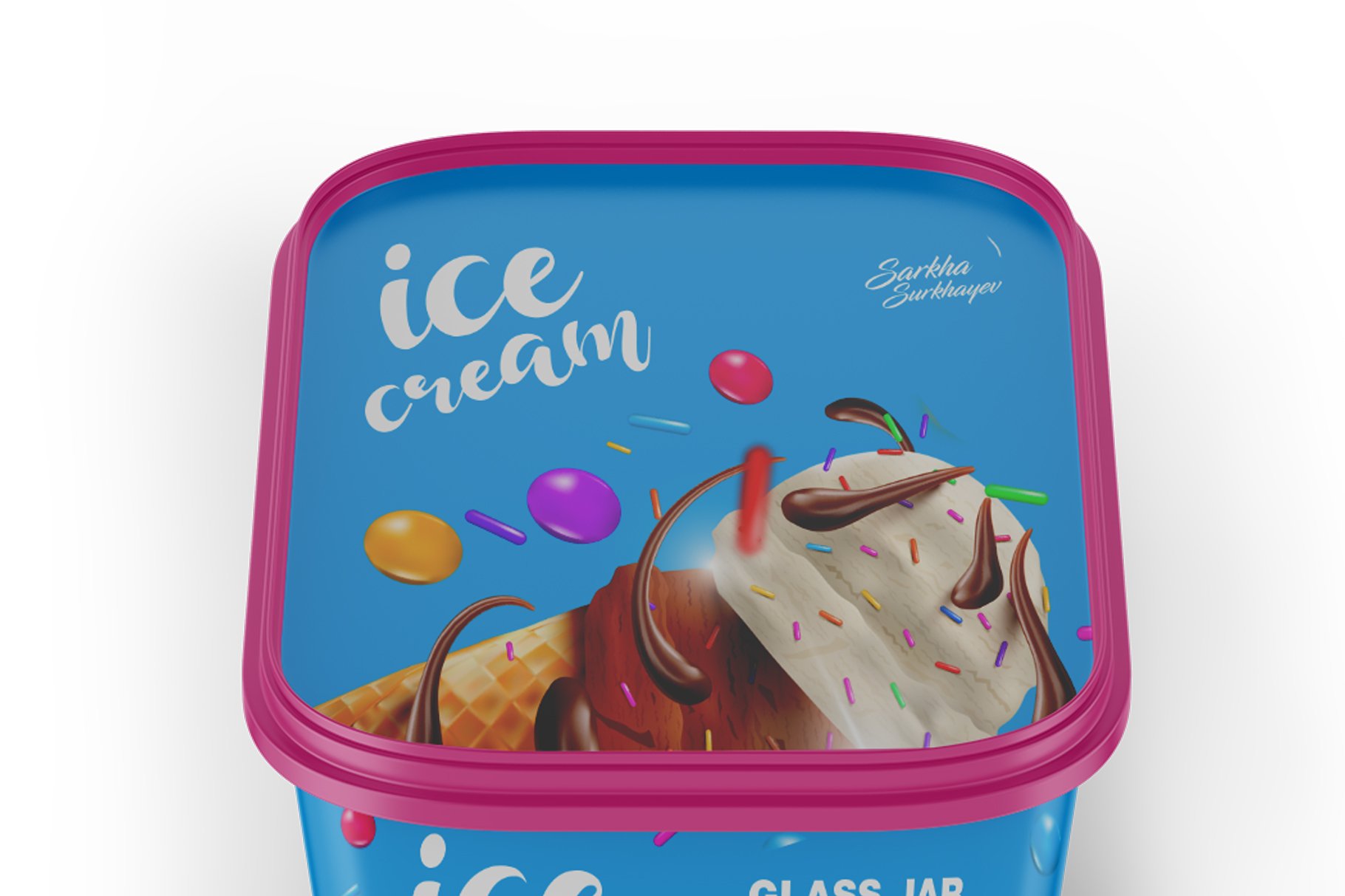 冰激淋包装盒设计展示样机 Ice Cream Mockup_img_2