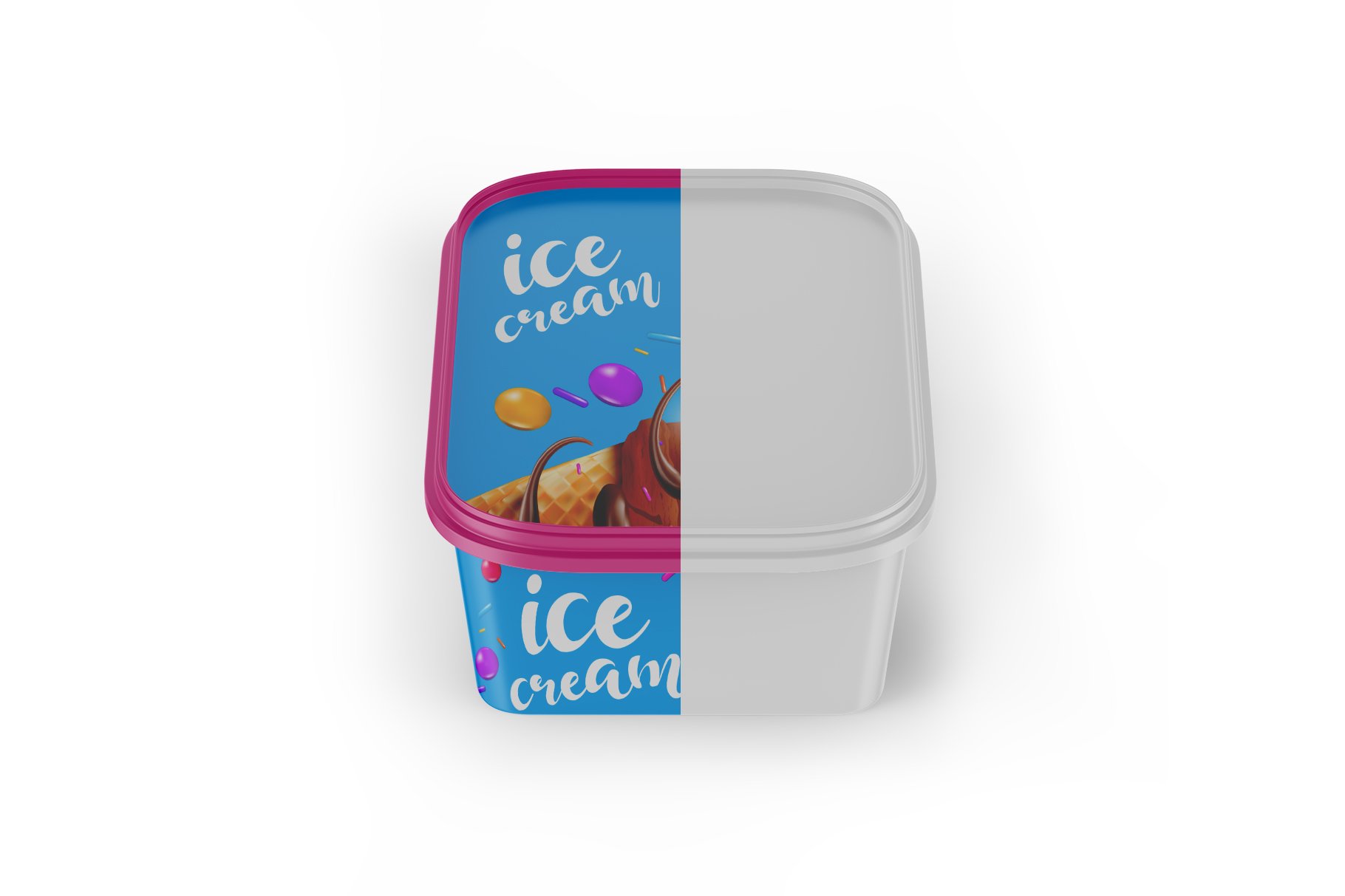 冰激淋包装盒设计展示样机 Ice Cream Mockup_img_2