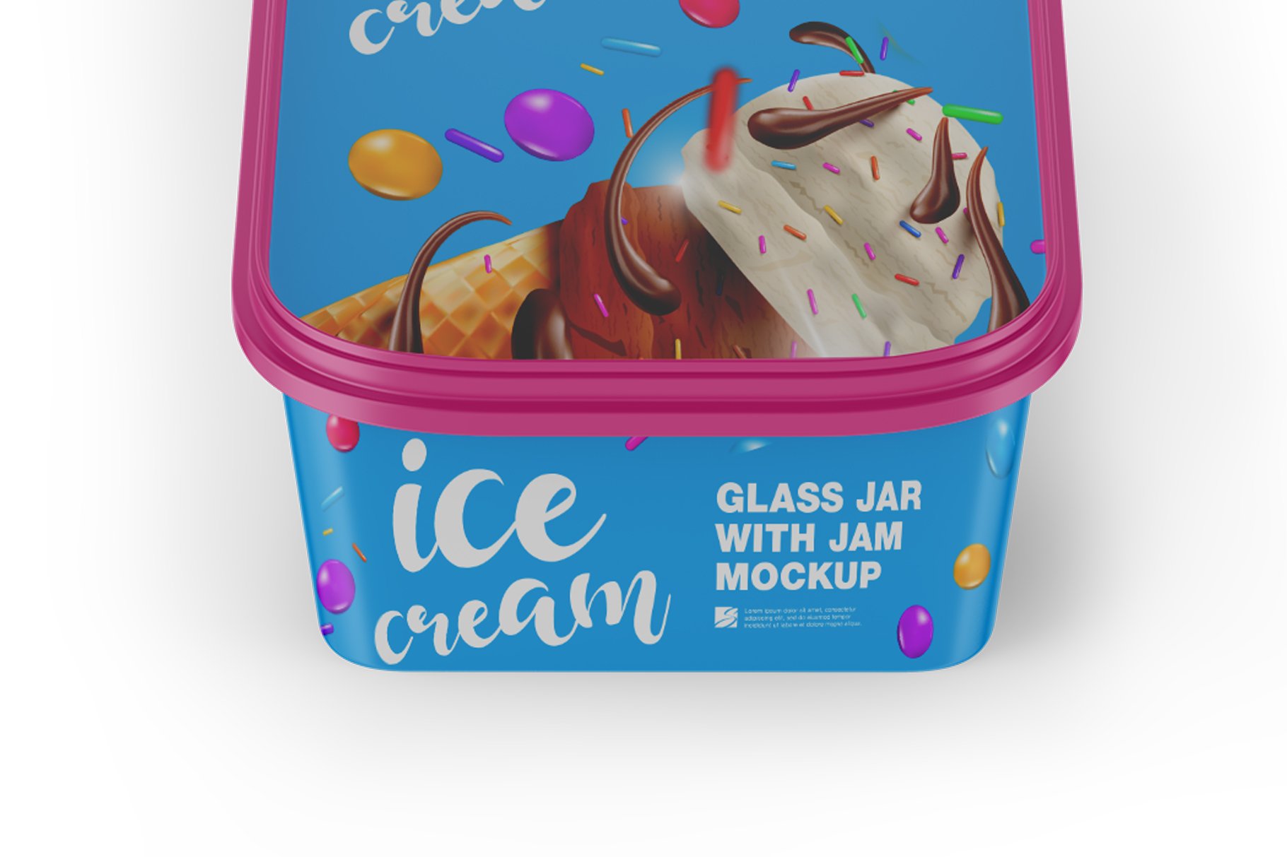 冰激淋包装盒设计展示样机 Ice Cream Mockup_img_2