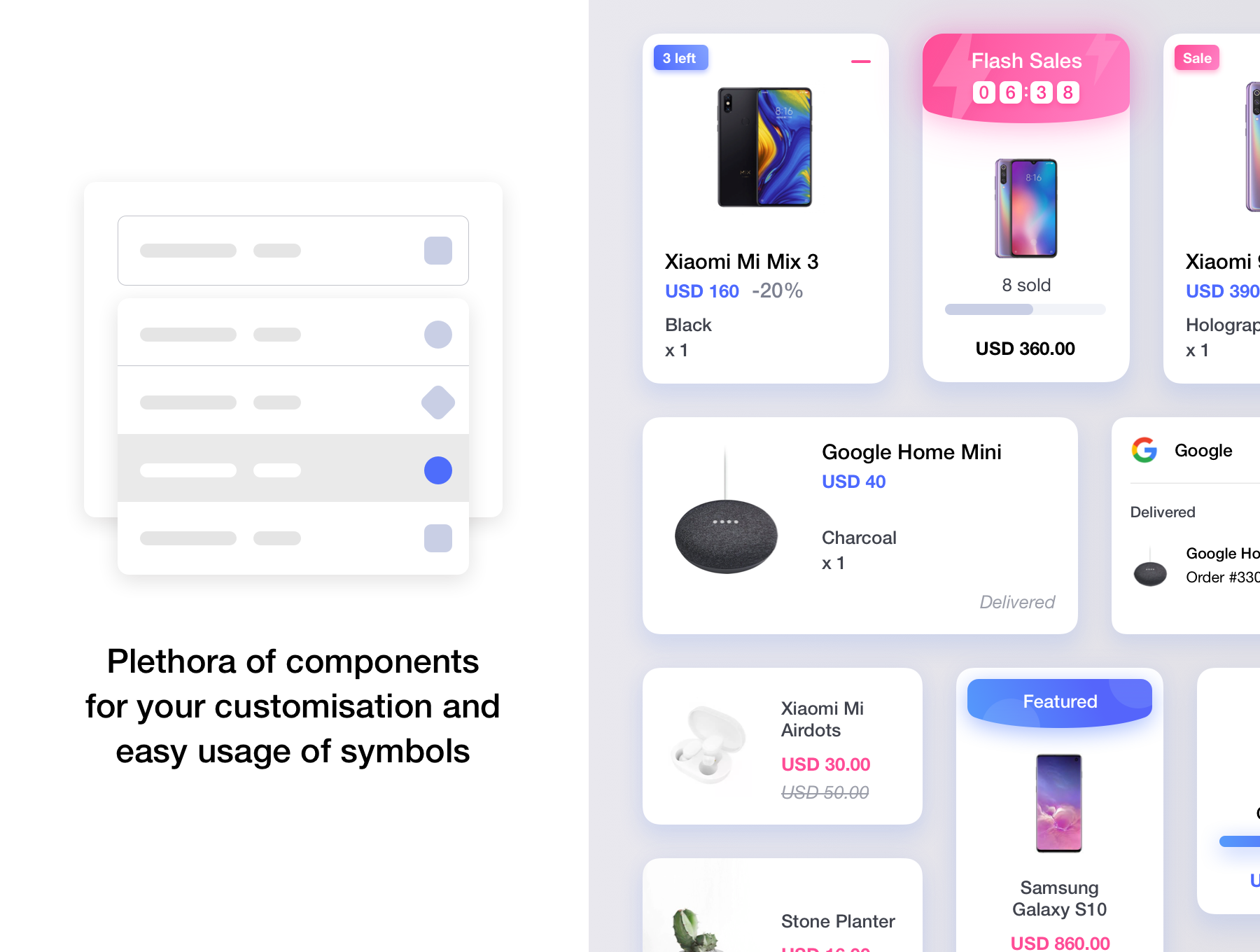 优雅电子商城APP应用设计UI套件素材 Neura E-commerce UI Kit_img_2