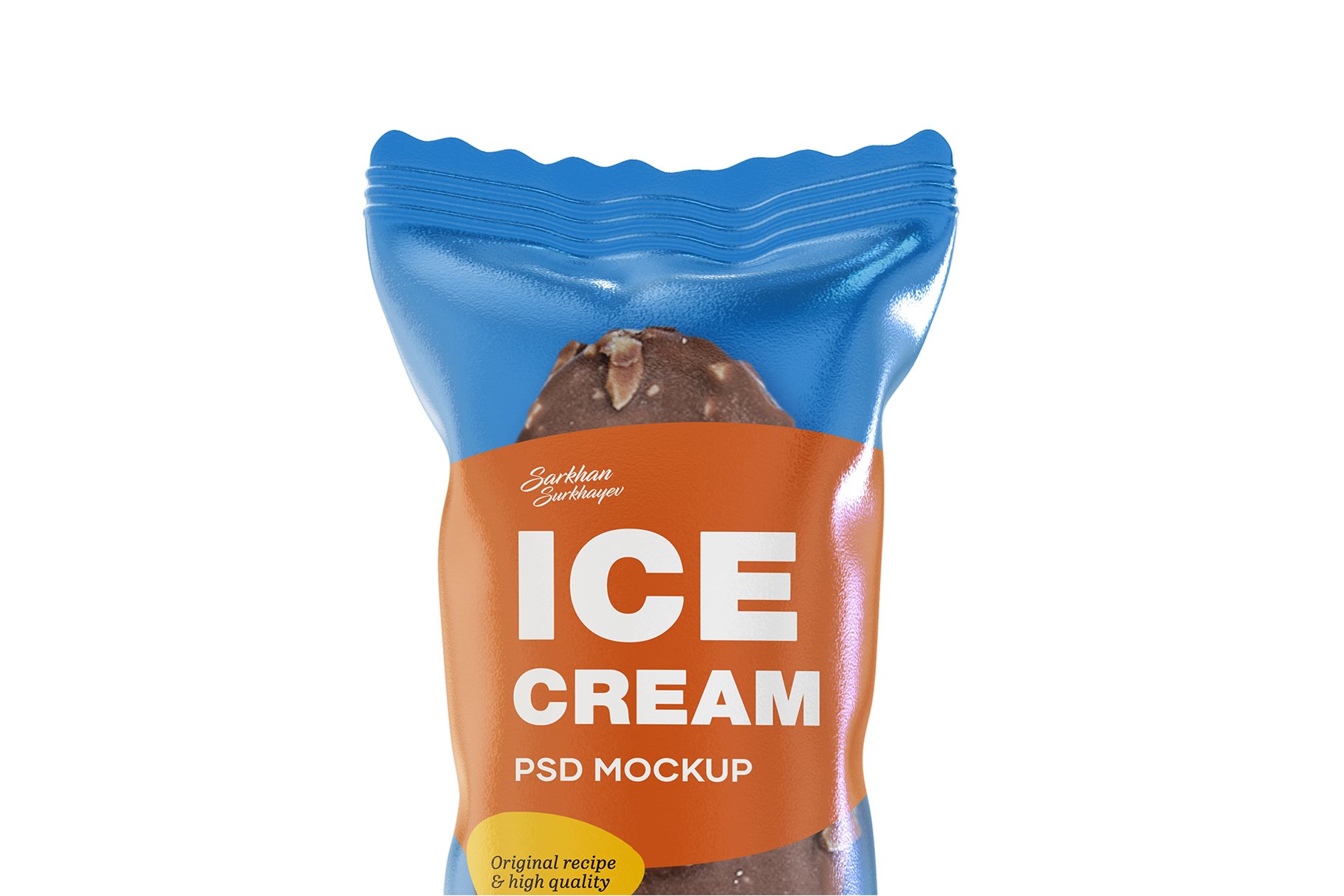 冰激淋雪糕包装袋设计展示样机 Ice Cream Mockup_img_2