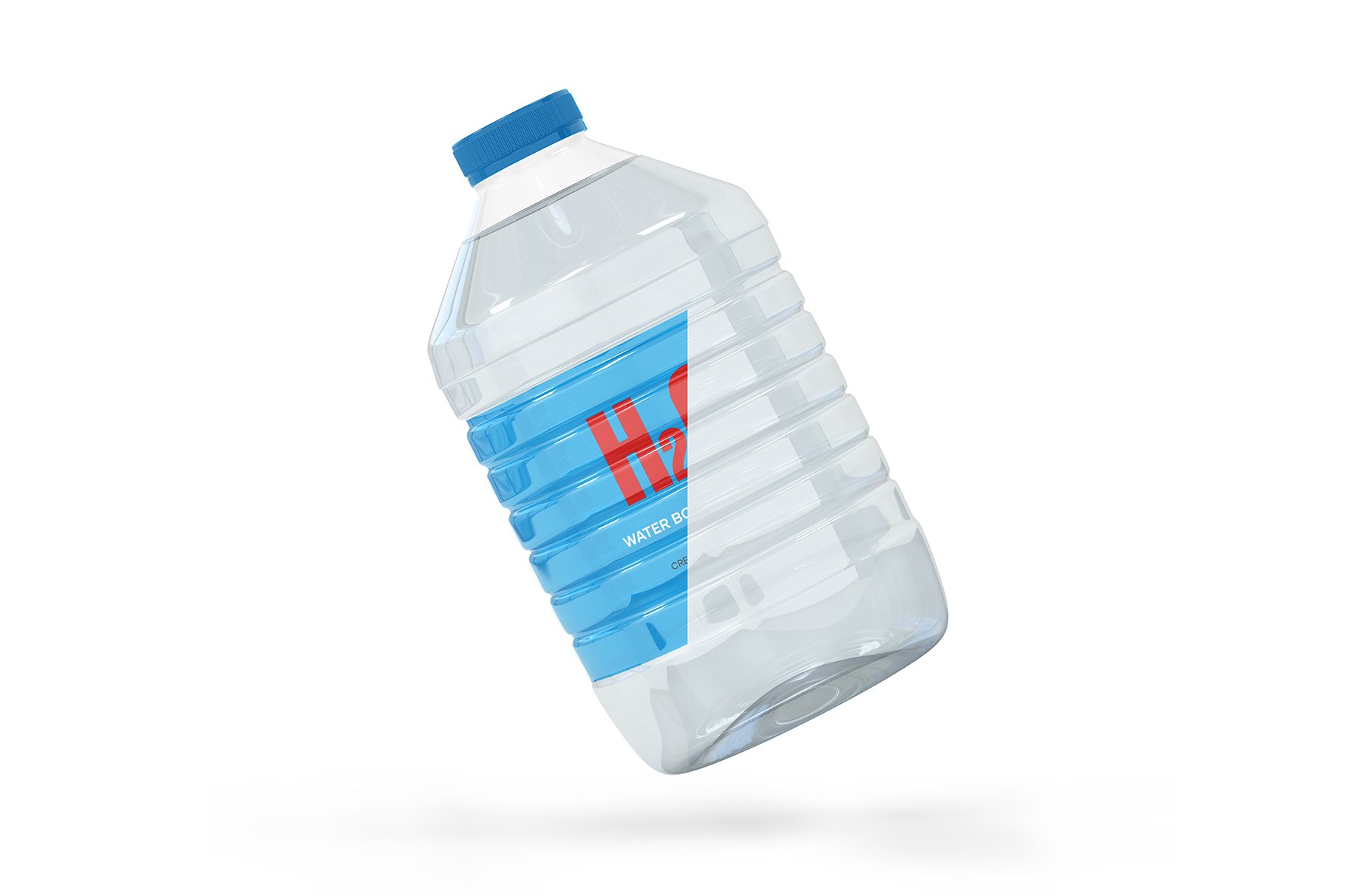 5L透明PET矿泉水瓶样机 5L Clear PET Water Bottle Mockup_img_2