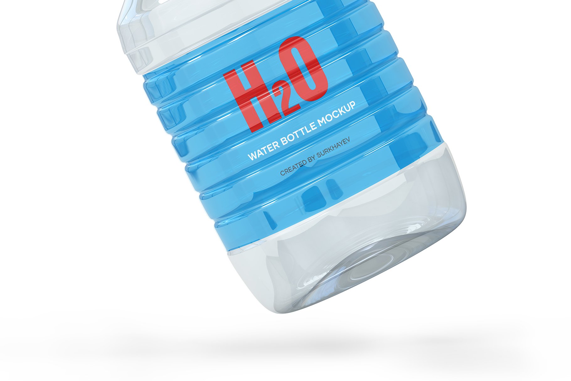 5L透明PET矿泉水瓶样机 5L Clear PET Water Bottle Mockup_img_2