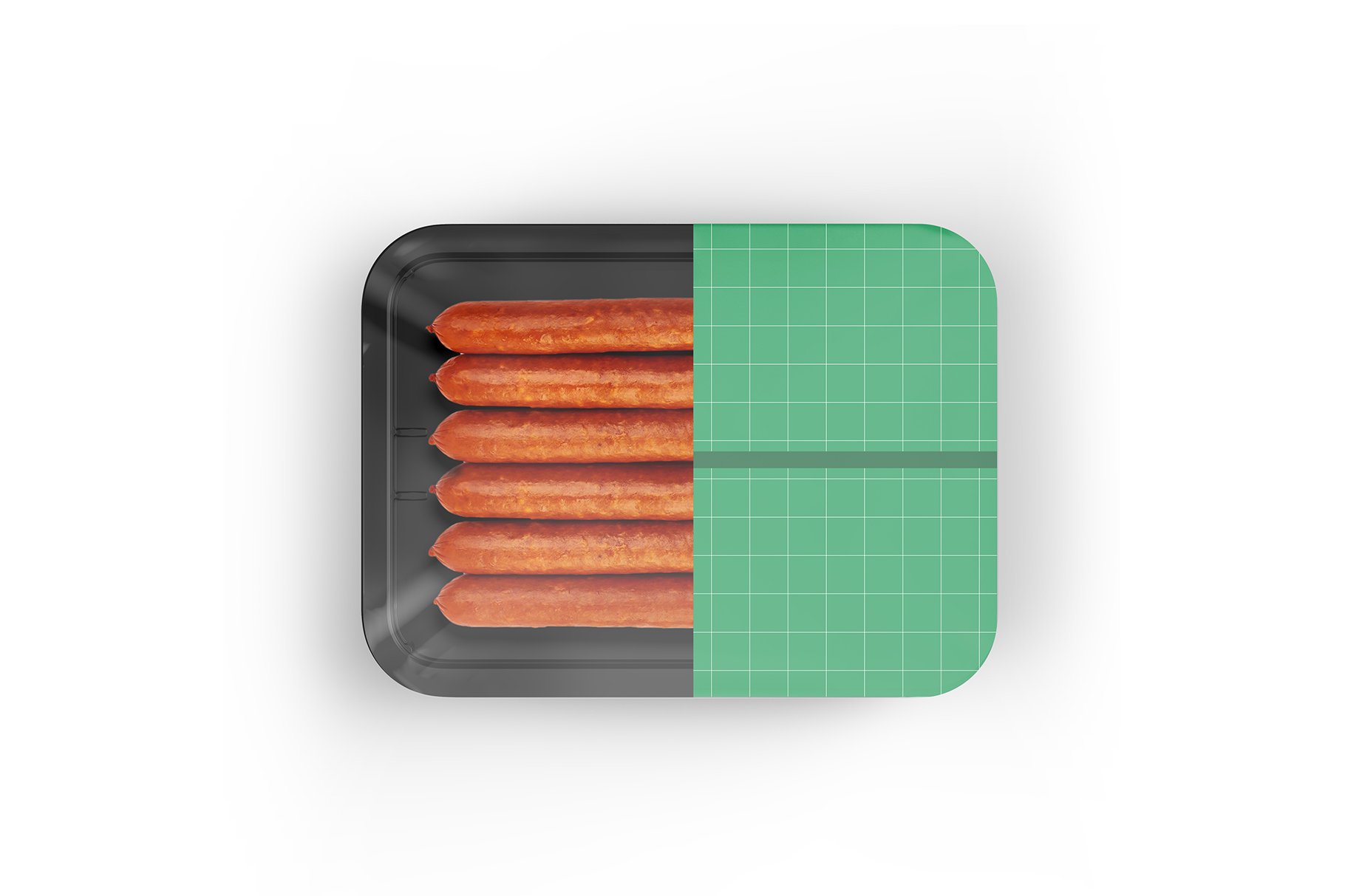 有机香肠包装盒设计展示样机模板 Organic Sausages Mockup_img_2