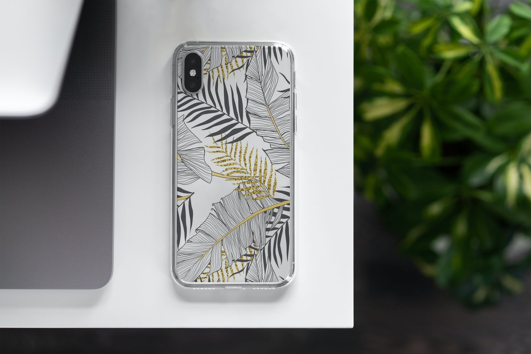 16款iPhone Xs手机壳印花设计展示样机模板 iPhone Xs Clear Case Mockup Vol.2_img_2