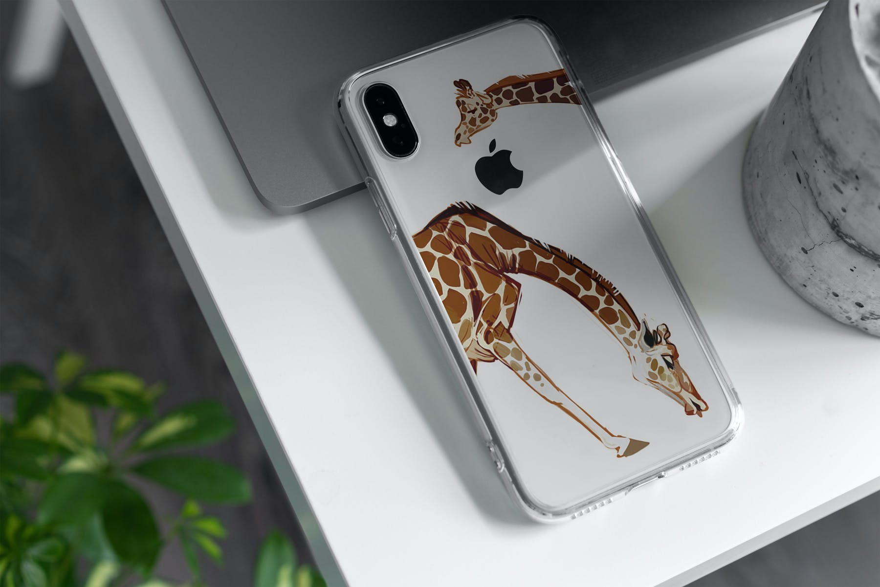 16款iPhone Xs手机壳印花设计展示样机模板 iPhone Xs Clear Case Mockup Vol.2_img_2