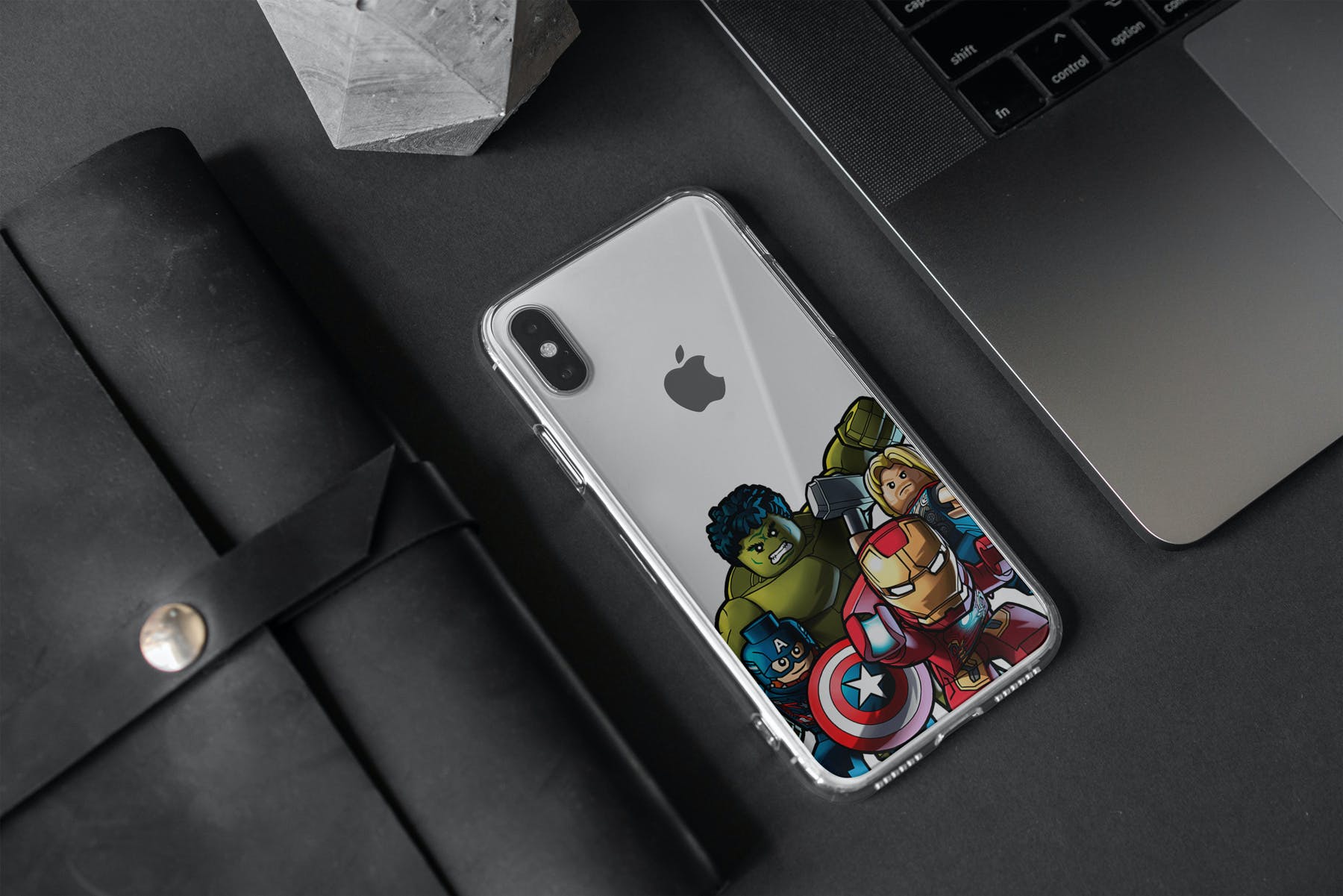 16款iPhone Xs手机壳印花设计展示样机模板 iPhone Xs Clear Case Mockup Vol.2_img_2