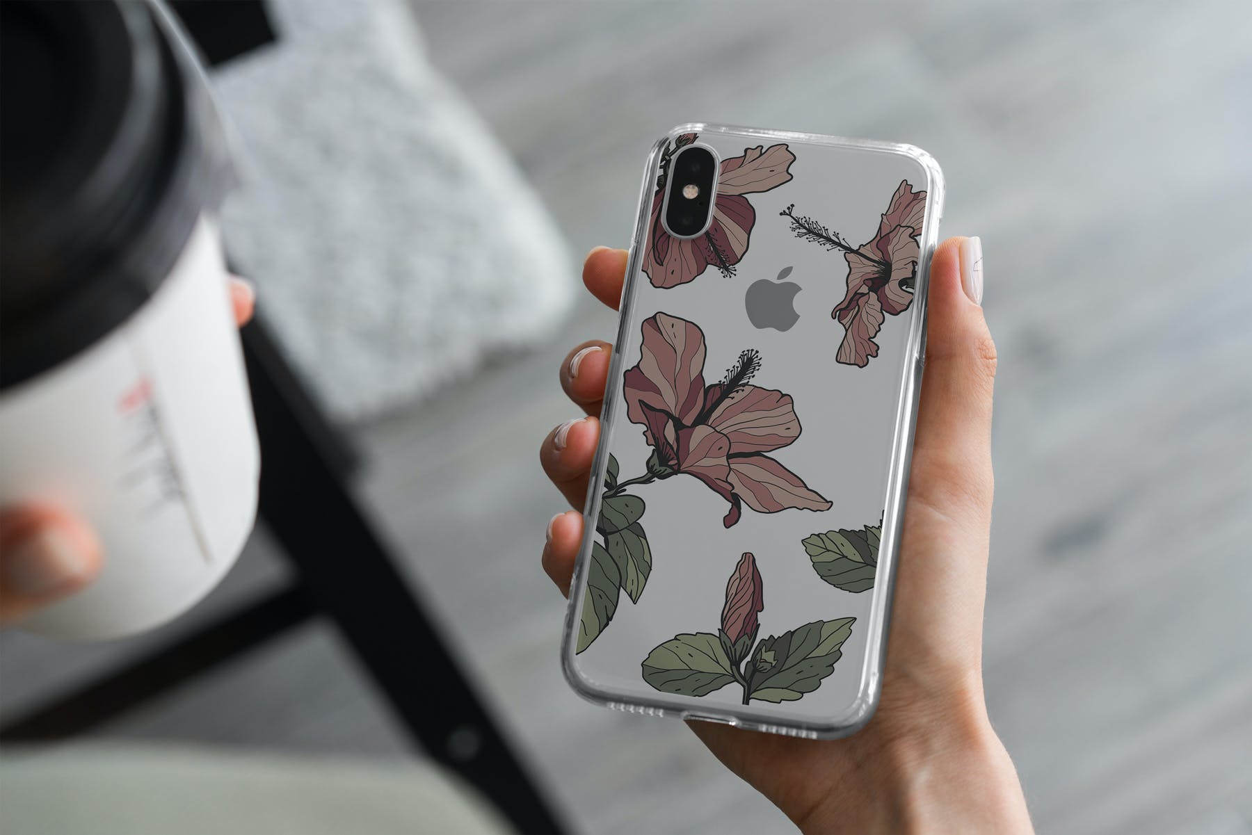 16款iPhone Xs手机壳印花设计展示样机模板 iPhone Xs Clear Case Mockup Vol.2_img_2