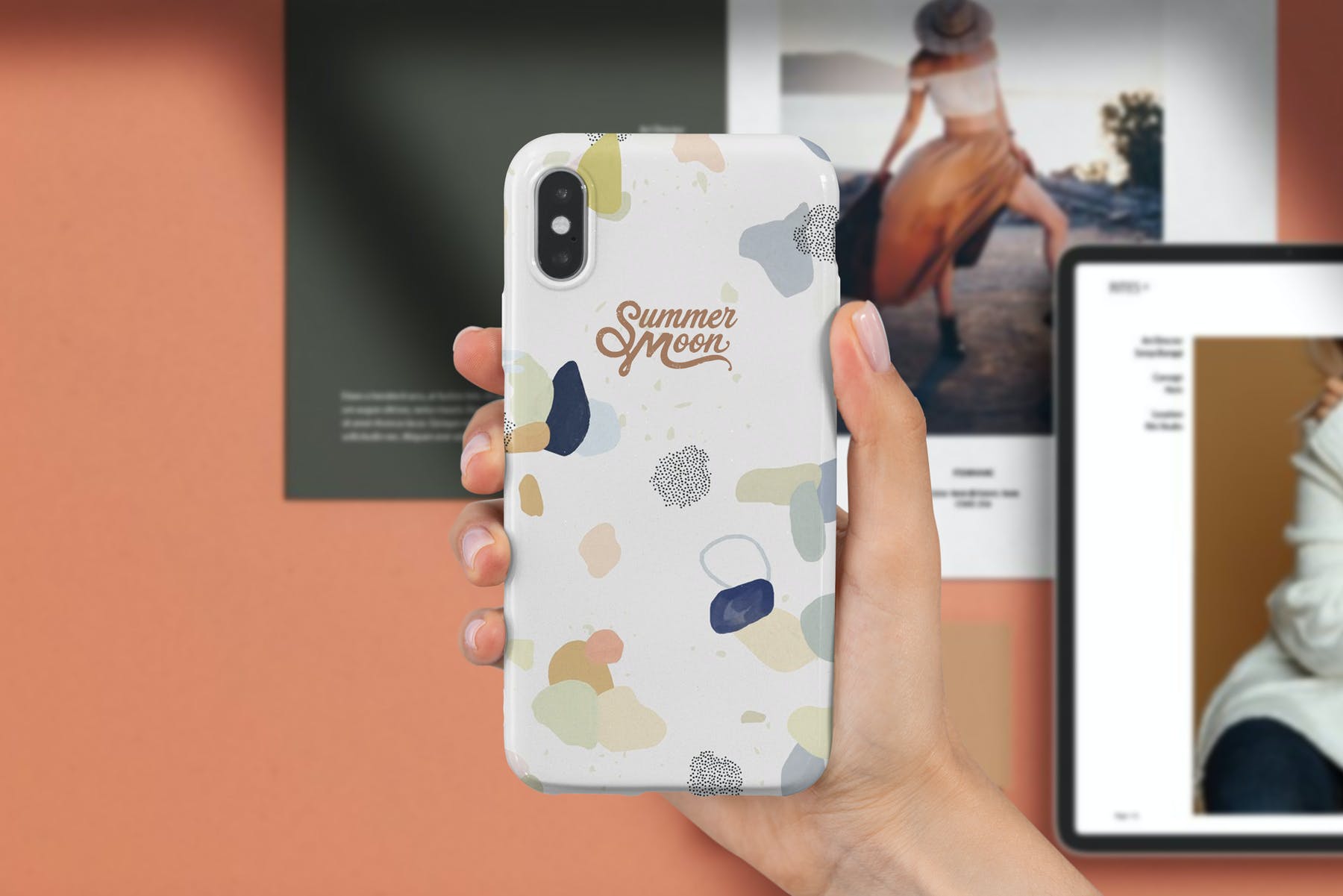 iPhone X手机保护壳外观设计样机模板 iPhone X Case Mockup Isolated_img_2