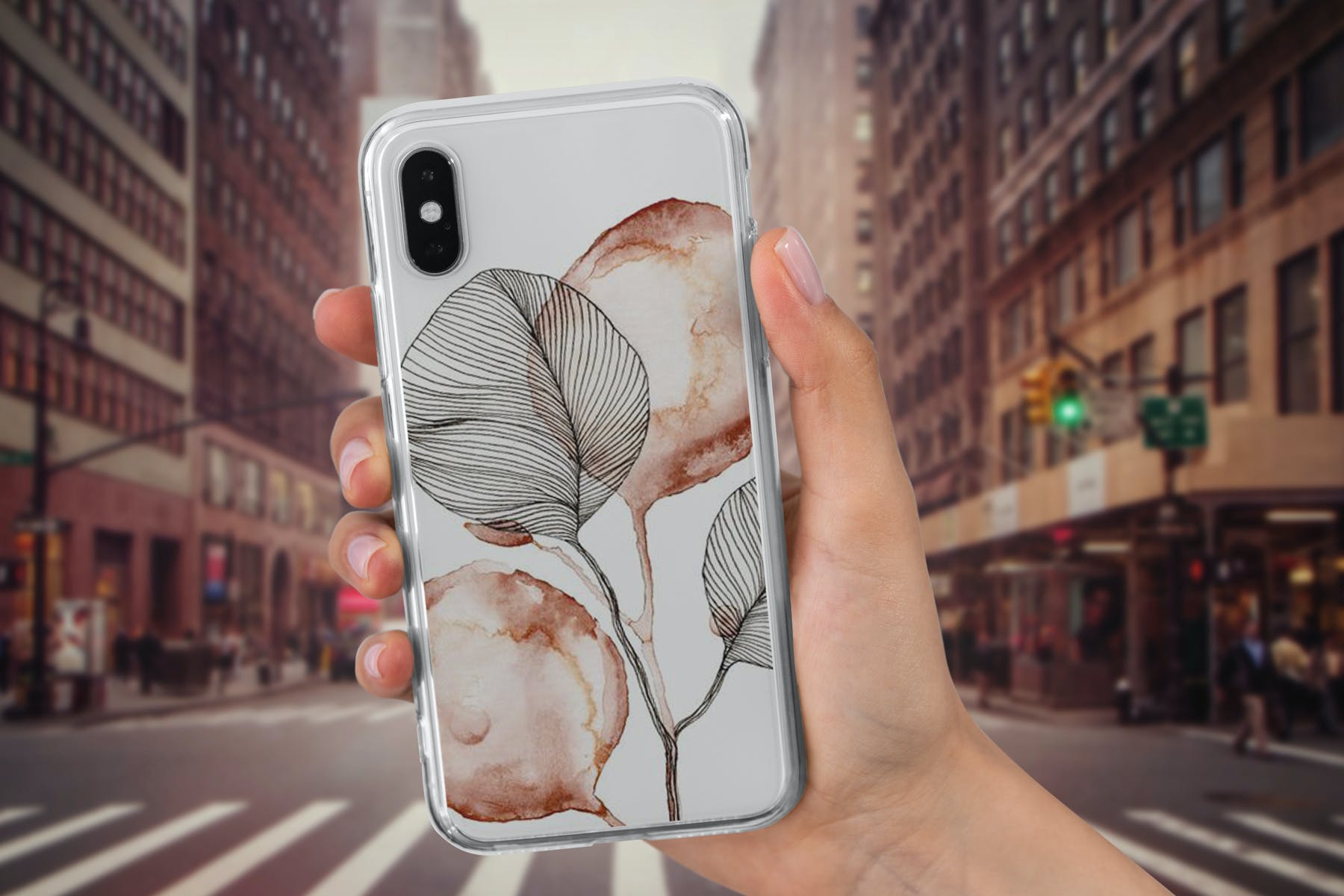 iPhone X手机保护壳外观设计样机模板 iPhone X Case Mockup Isolated_img_2