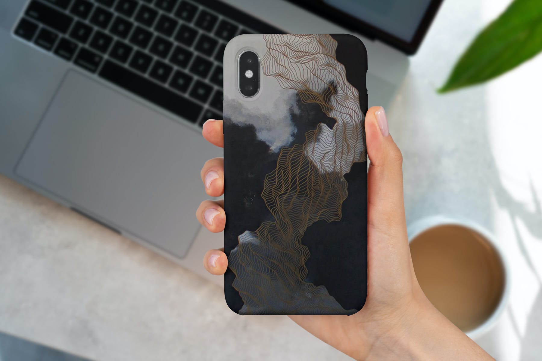 iPhone X手机保护壳外观设计样机模板 iPhone X Case Mockup Isolated_img_2