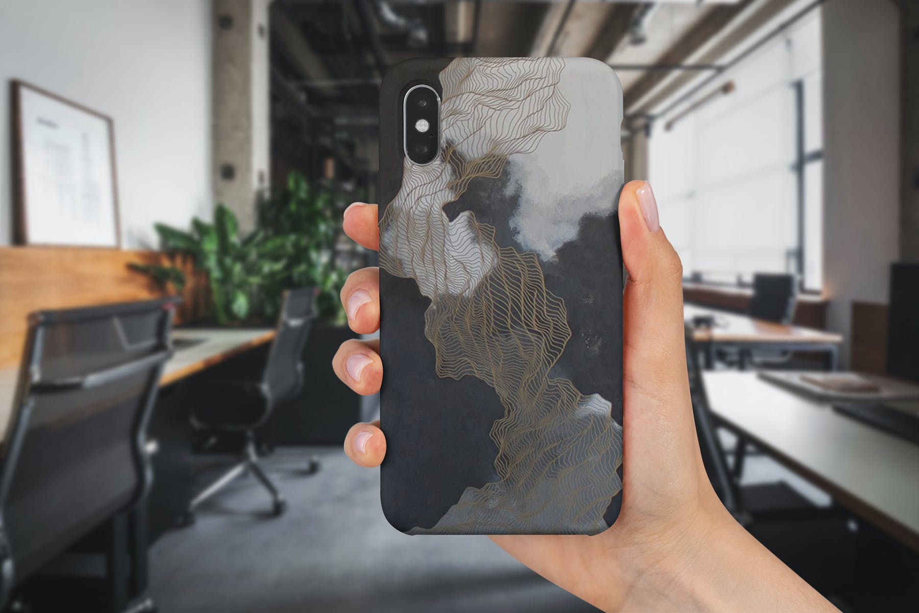 iPhone X手机保护壳外观设计样机模板 iPhone X Case Mockup Isolated_img_2