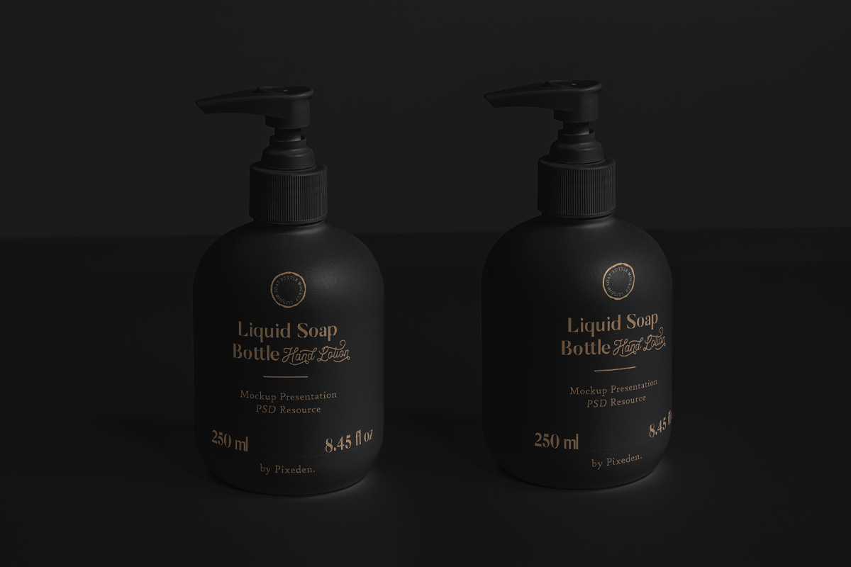 沐浴露化妆品包装瓶设计展示样机 Liquid Soap Bottle Mockup Vol2_img_2