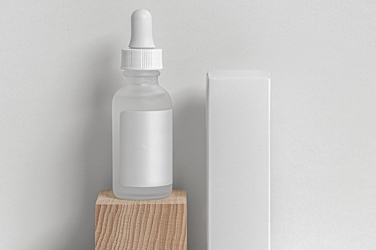 药物化妆品滴管瓶PSD样机模板 Cosmetic Psd Bottle Dropper Mockup_img_2