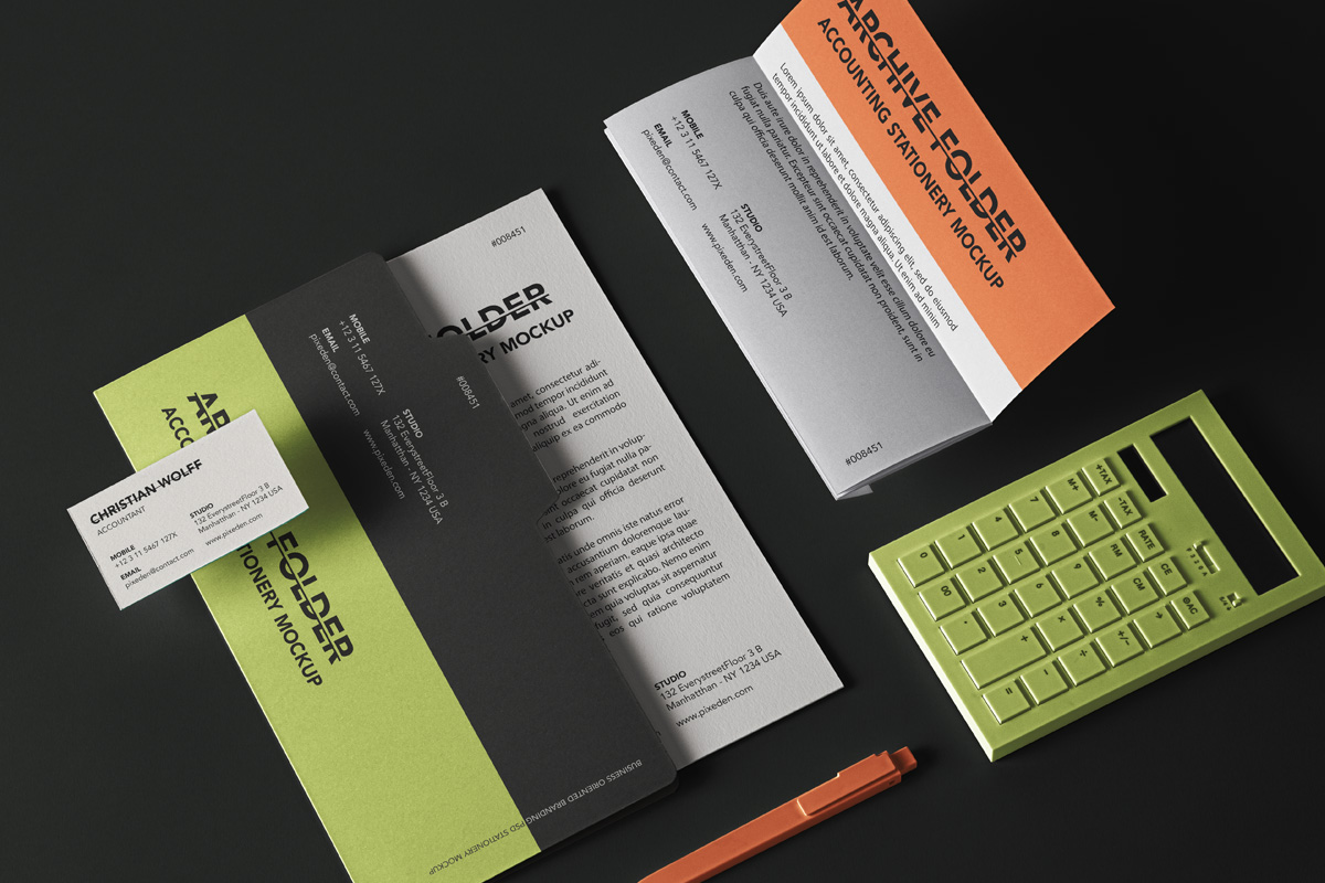 品牌VI设计办公用品名片信纸样机模板 Business Psd Stationery Mockup_img_2