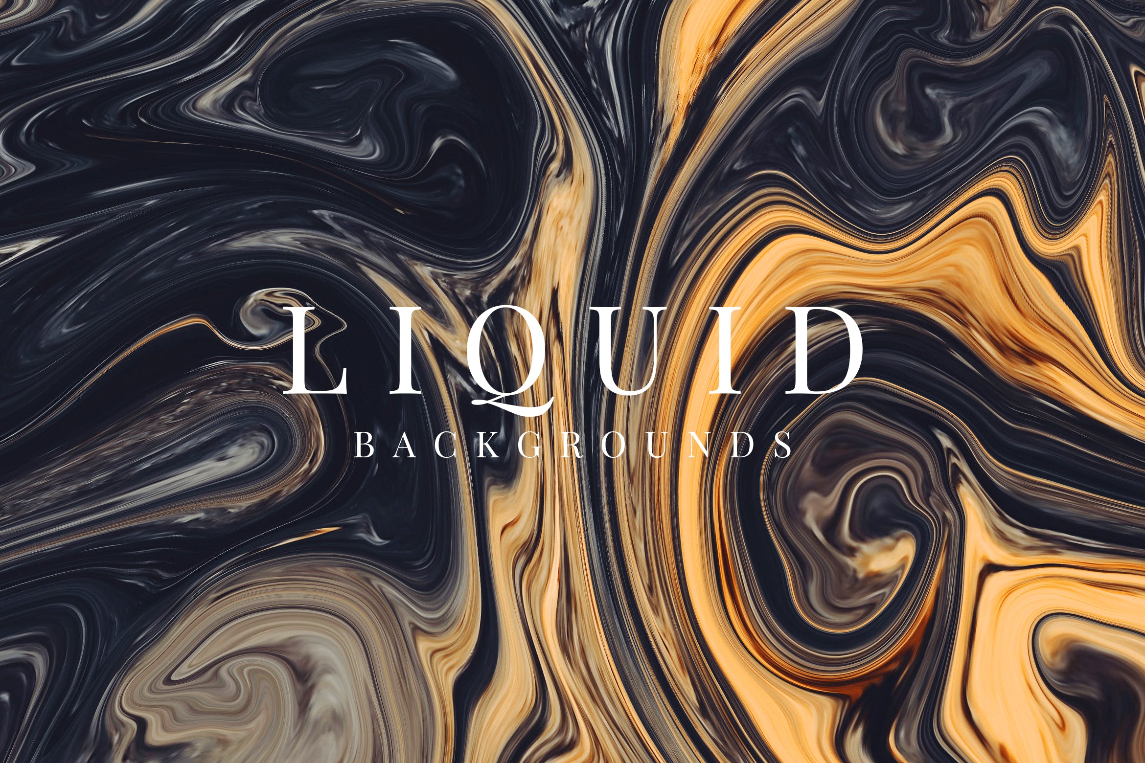 10款抽象流体液体油渍大理石纹理素材 Liquid Backgrounds_img_2