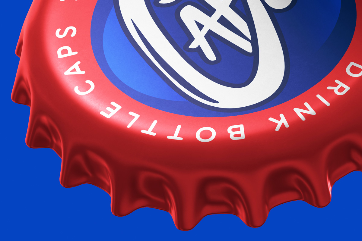 悬浮啤酒瓶盖PSD样机模板 Gravity Psd Bottle Cap Mockup 2_img_2