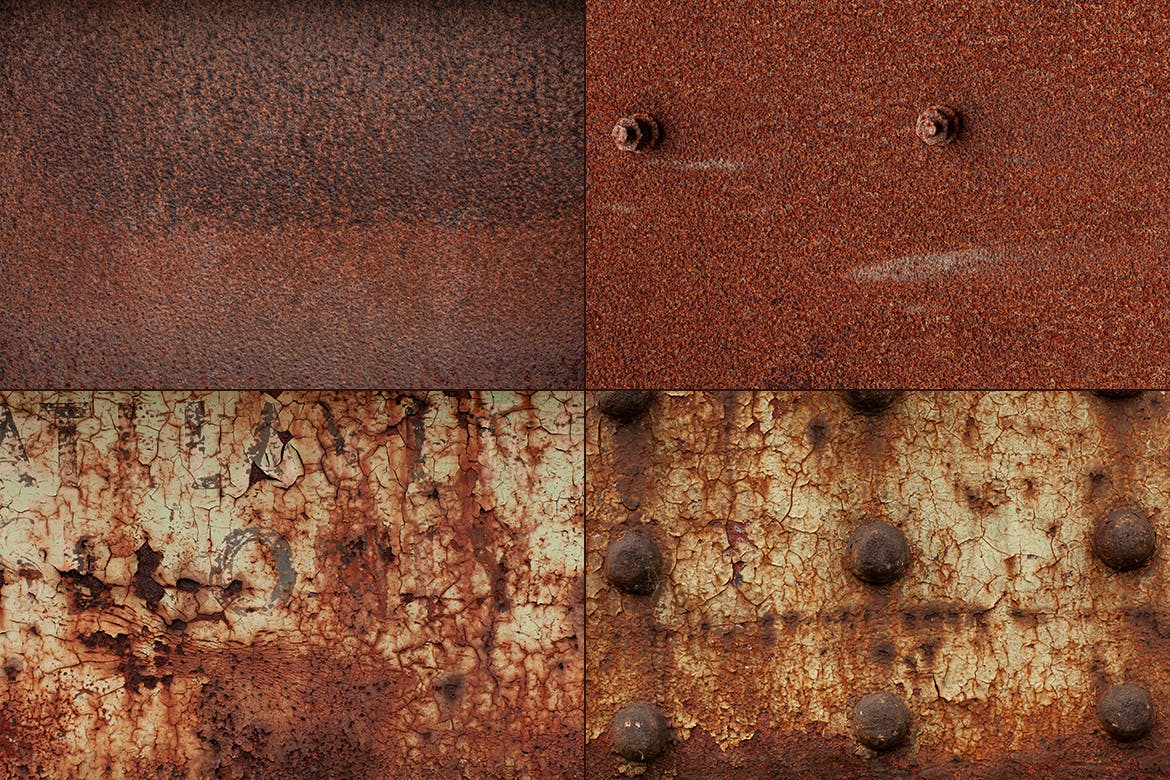 20款高清生锈锈蚀金属开裂油漆纹理底纹图片素材 Rust Textures_img_2