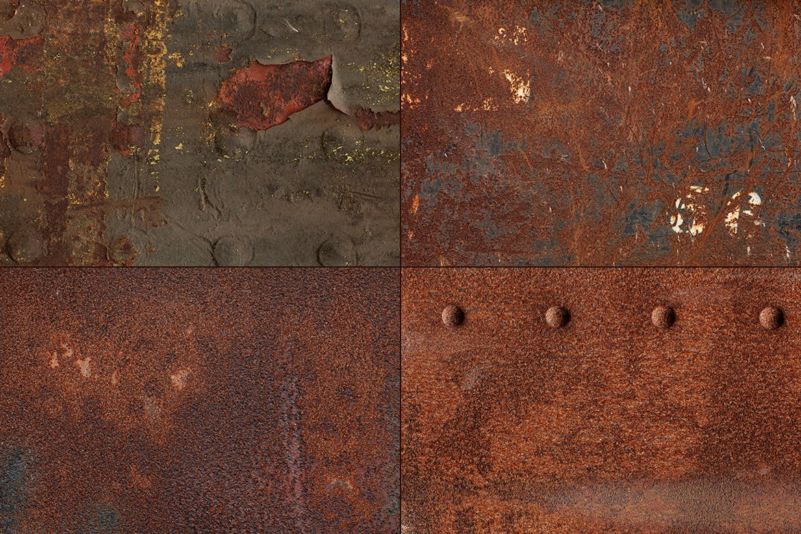 20款高清生锈锈蚀金属开裂油漆纹理底纹图片素材 Rust Textures_img_2